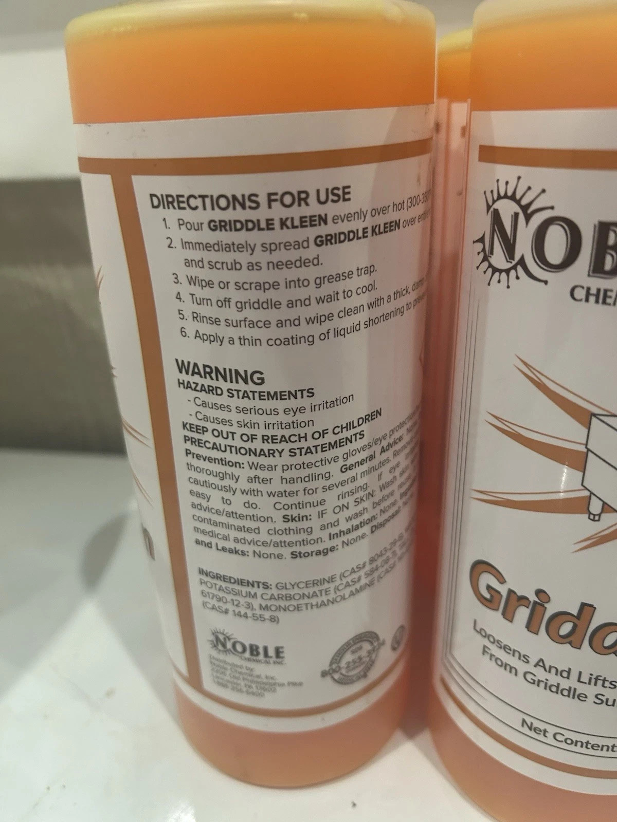 Griddle Kleen from Noble 32 oz. (4 Bottles) Ready-to-Use Liquid Grill Cleaner