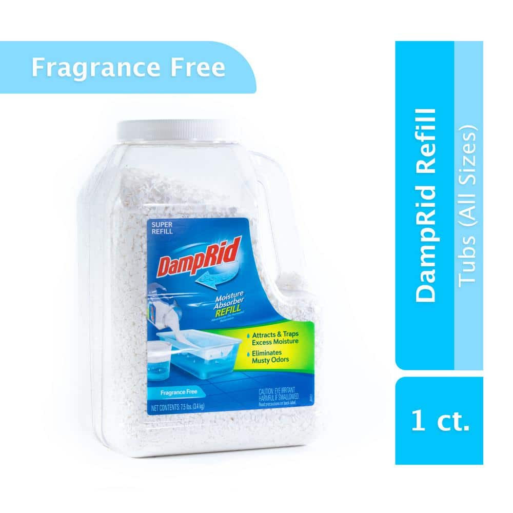 7.5-Lb. DampRid Moisture Absorber Super Refill 3-Pack Unscented Eliminates Odors