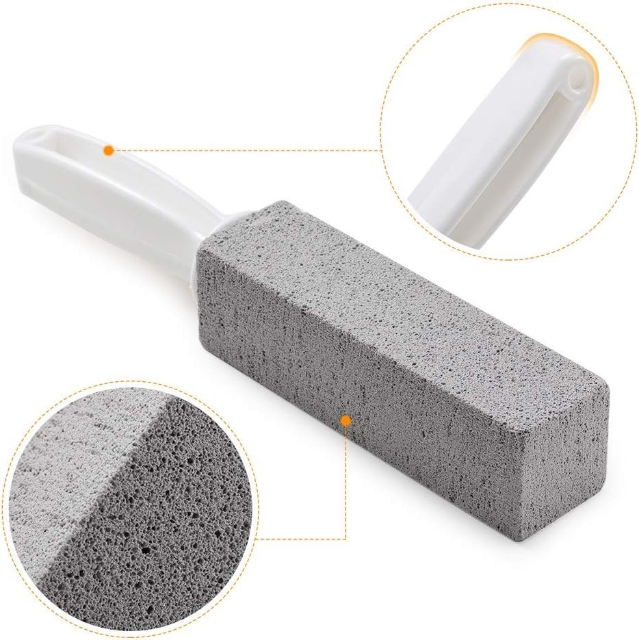 Kadden 2 Pack Pumice Stone Toilet Cleaner with Handle Hard Water Remover