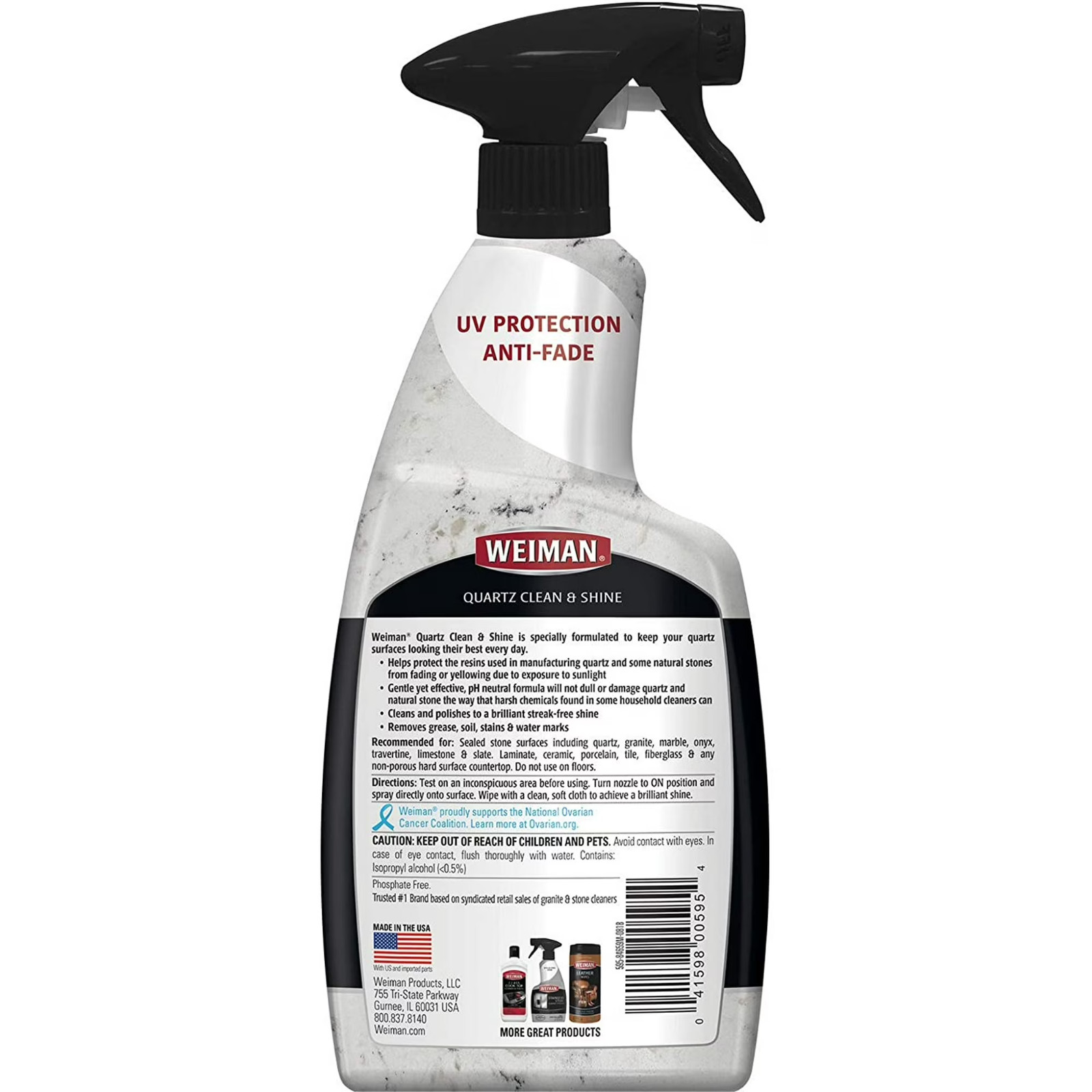 2 Pack Weiman Quartz Countertop Cleaner & Polish Clean & Shine Your Quartz 24oz