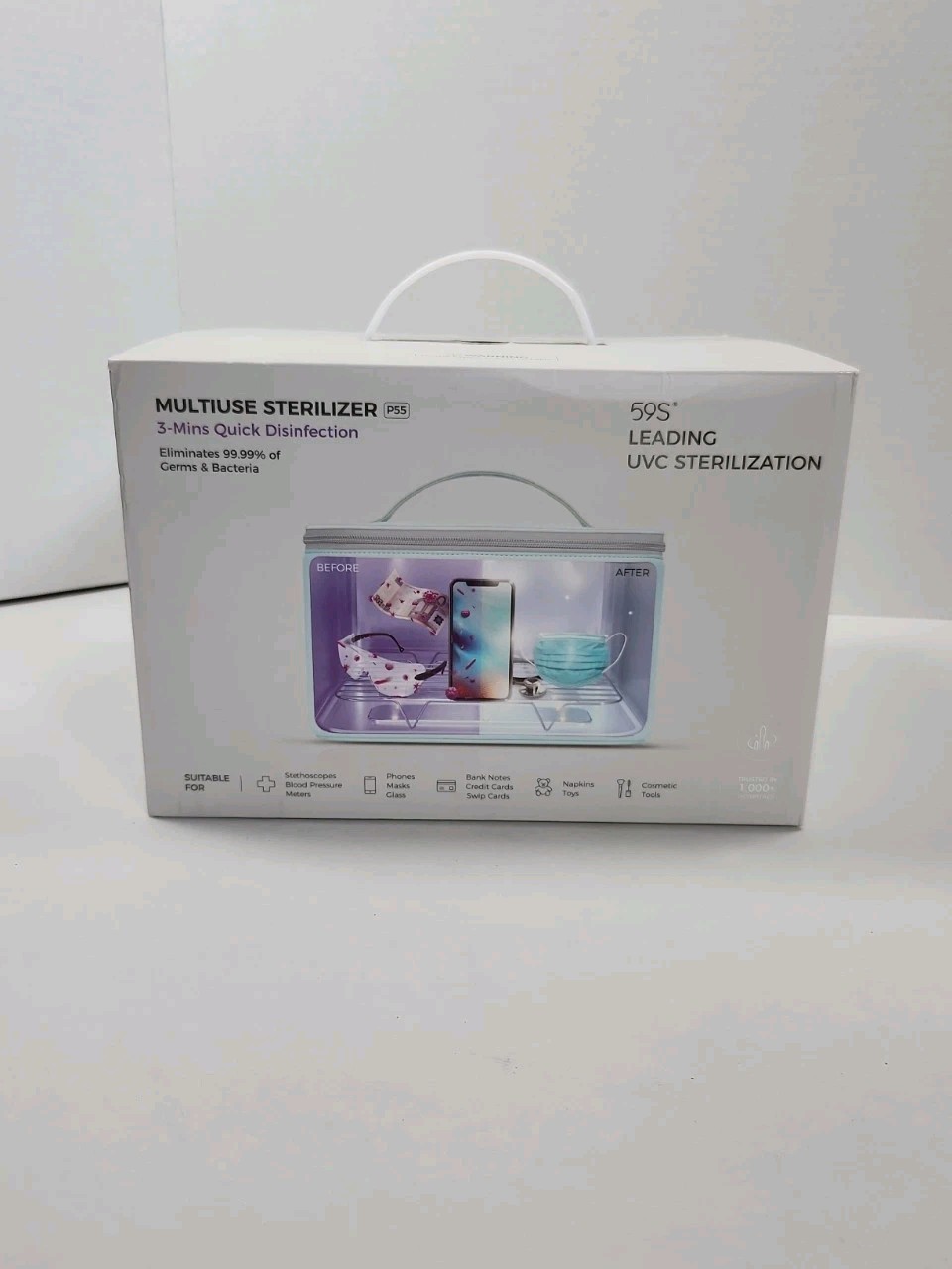 59S Multiuse Sterilizer 3 Minute Quick Disinfection UVC Sterilization Bacteria