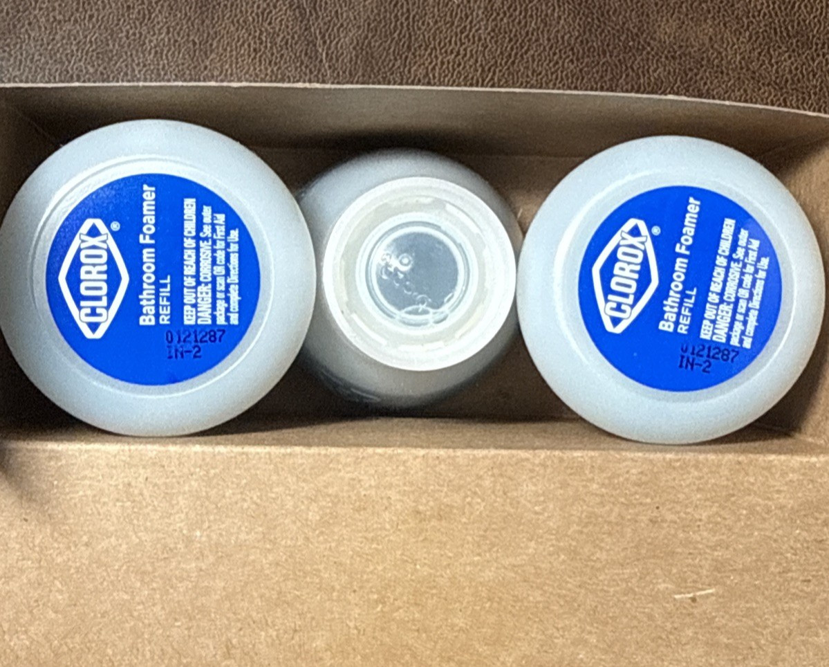 Clorox Bathroom Foamer Refills RAIN CLEAN Lot of 18 (6 x 3 per box) NEW