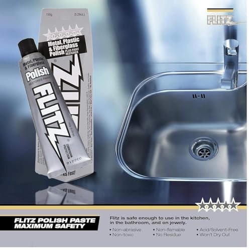 Multi-Purpose Metal Polish Paste – 5.29oz Tube – Chrome, Stainless Steel, Alumin