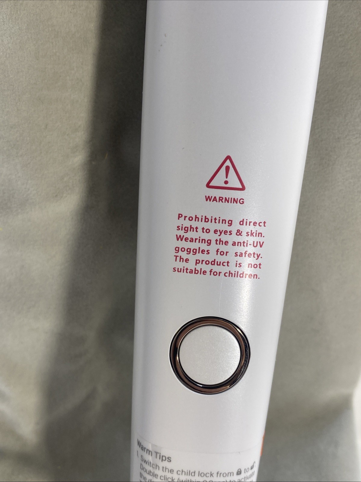 UVC LED Handheld Sterilizer for Travel & Hotel 59S White High Quality W Charger