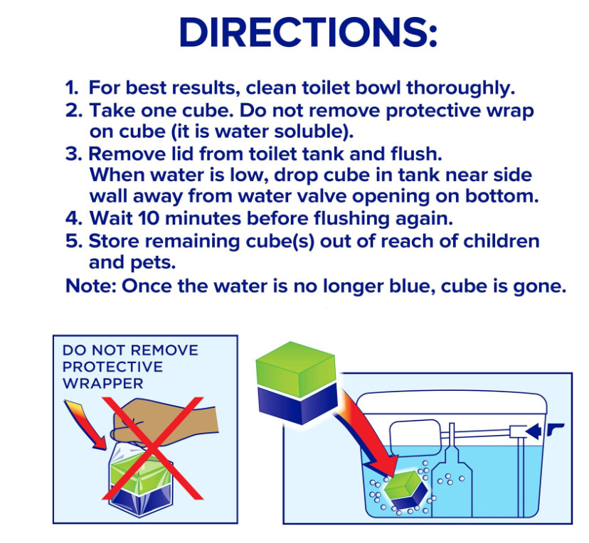 Soft Scrub in-Tank Toilet Cleaner Duo-Cubes, Alpine Fresh, 4Count