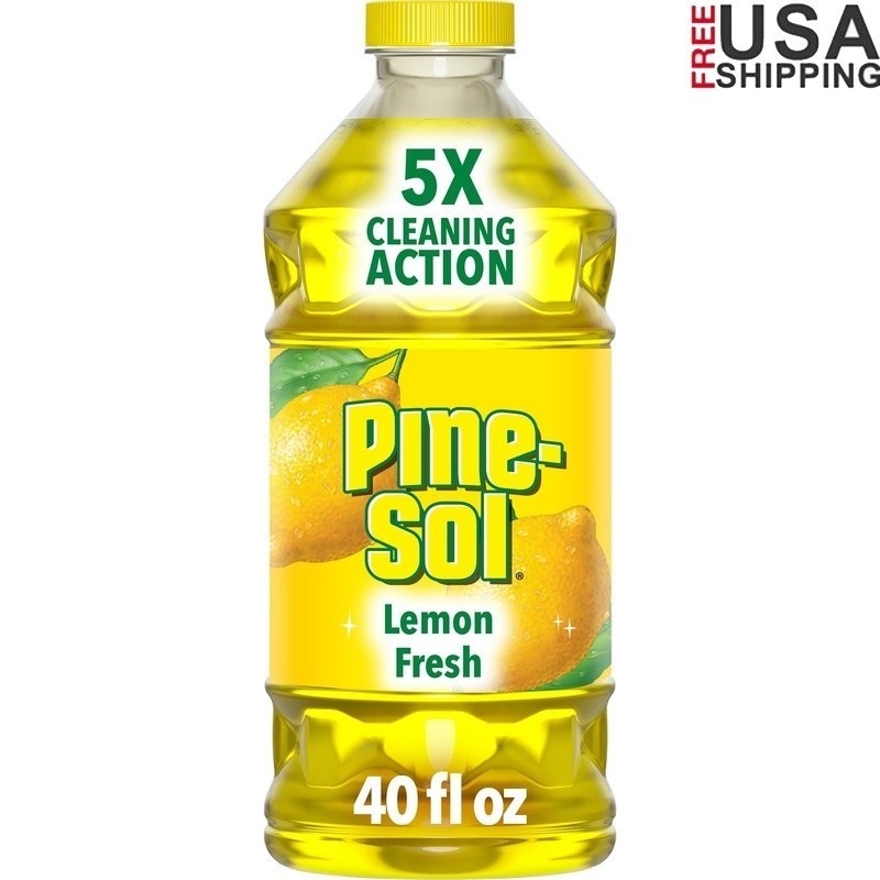 Multi-Surface Floor Cleaner Lemon Fresh 5X Action Deodorizes Cuts Grease 40oz US