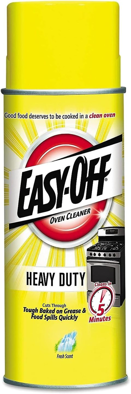 Limpiador Para Hornos Easy-off De Servicio Pesado, Aroma Regular, Lata De 14….