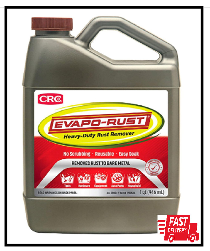 CRC Evapo-Rust, Heavy-Duty Rust Remover, Reusable, Acid-Free, Non-Corrosive, Wat