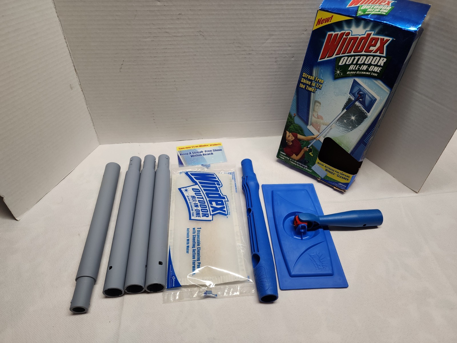 NEW Windex Outdoor All In One Glass and Window Cleaner Tool Starter Kit