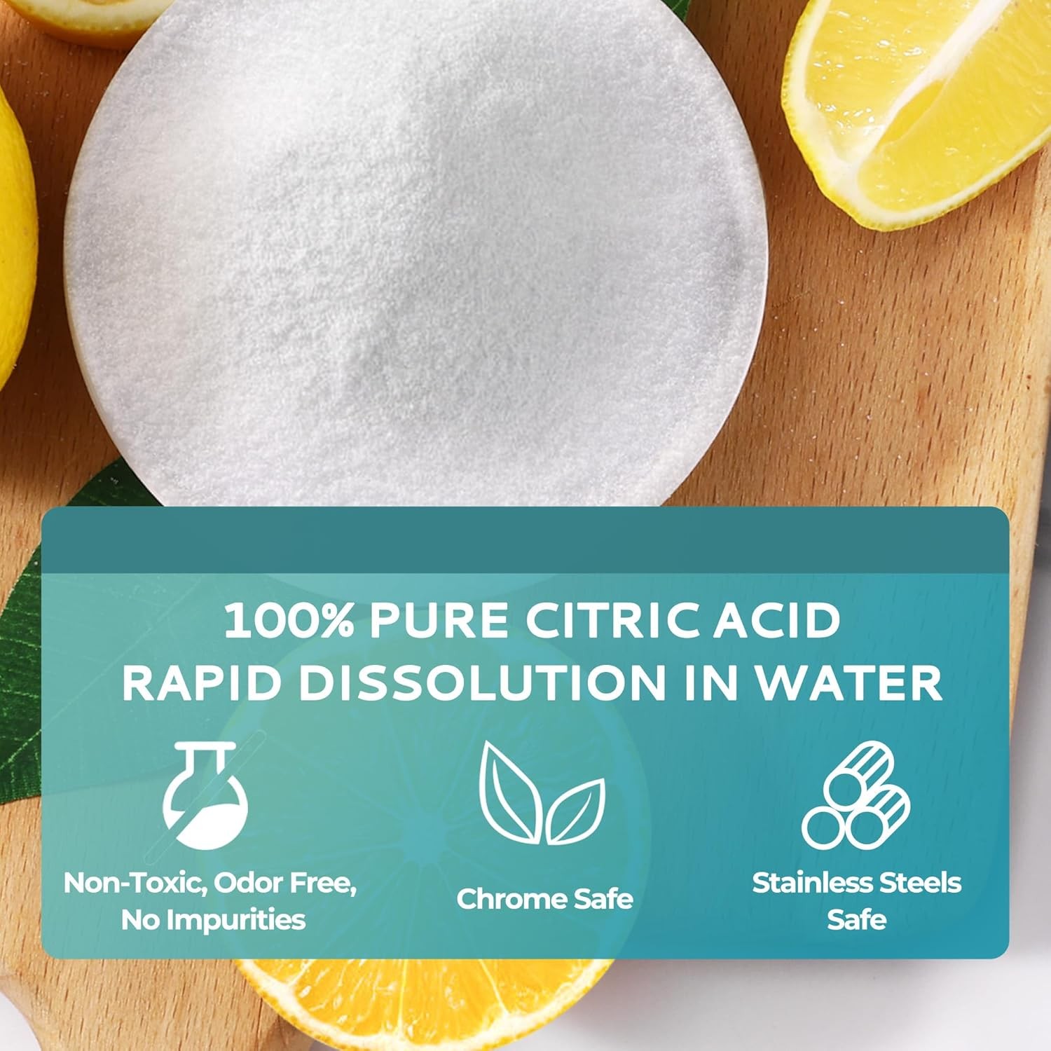 Ice Maker Cleaner & Descaler – 4 Single-Use Packs Organic Citric Acid Powder