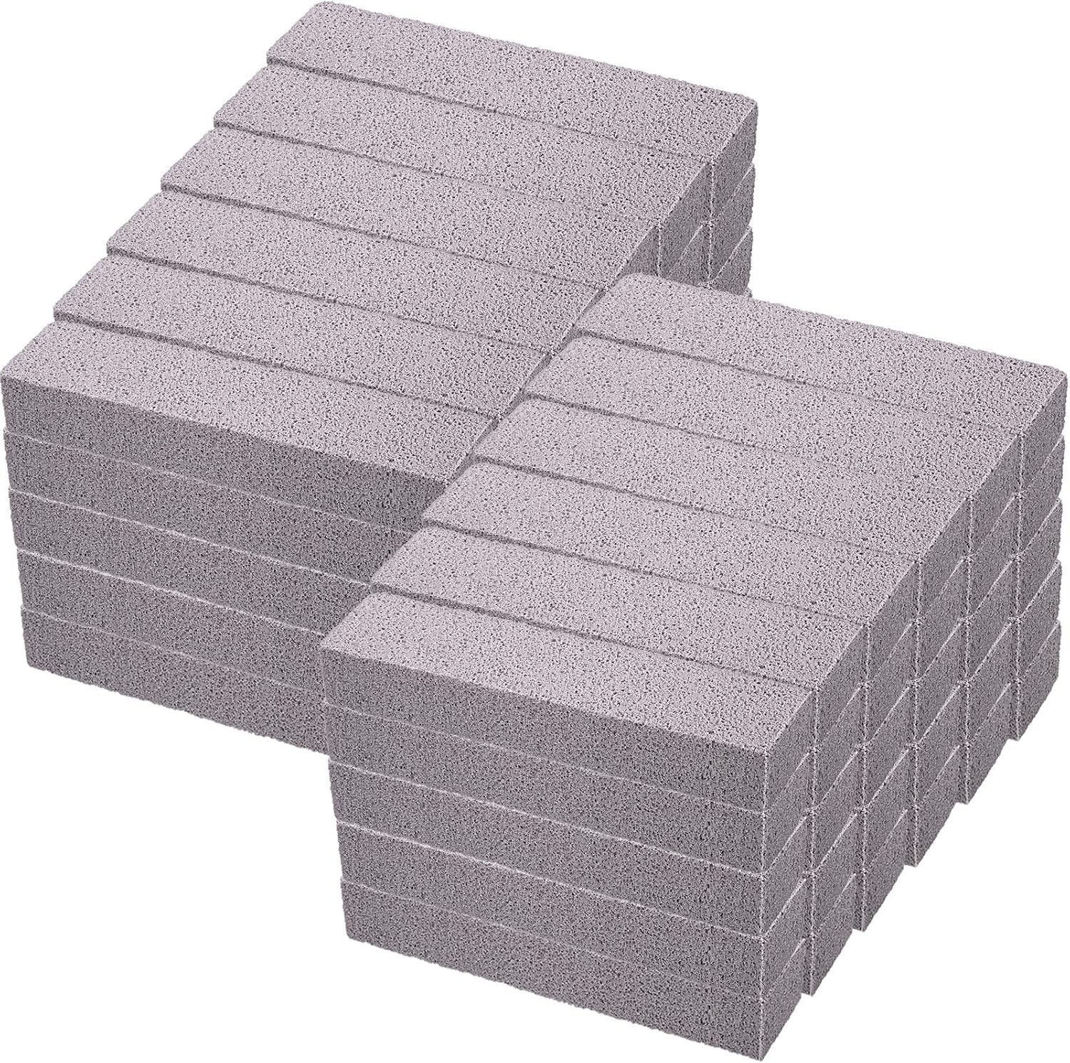 60 Pieces Pumice Stone for Cleaning, Pumice Scouring Pad Bulk, Hard Water Stain