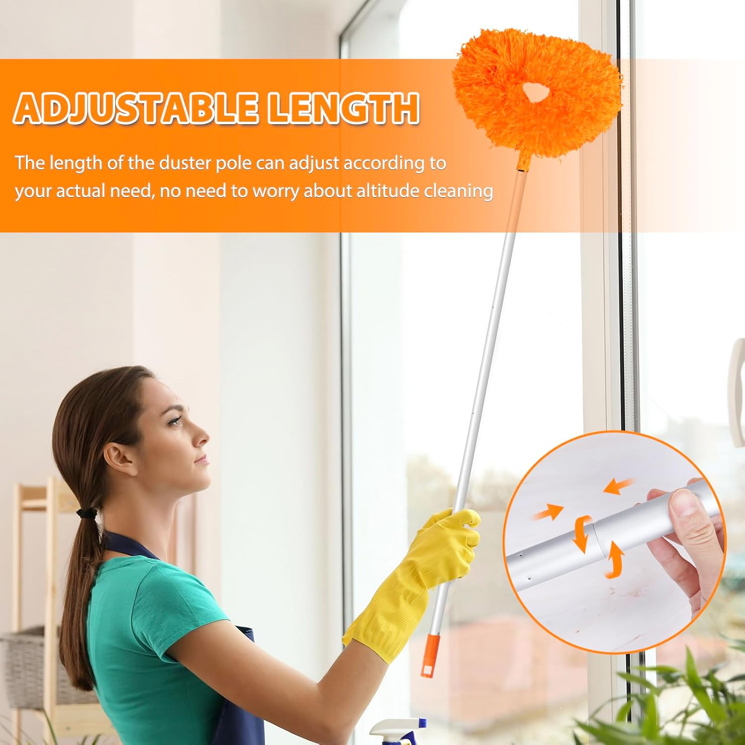 Ceiling Fan Cleaner Duster High Ceiling Extended Fan Blade Cleaner from 13 to 50