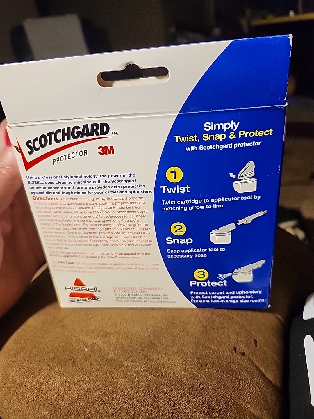 Scotch Gard Protector 3M Bissell Extra Protection For Carpet Upholstery 8 Fl Oz