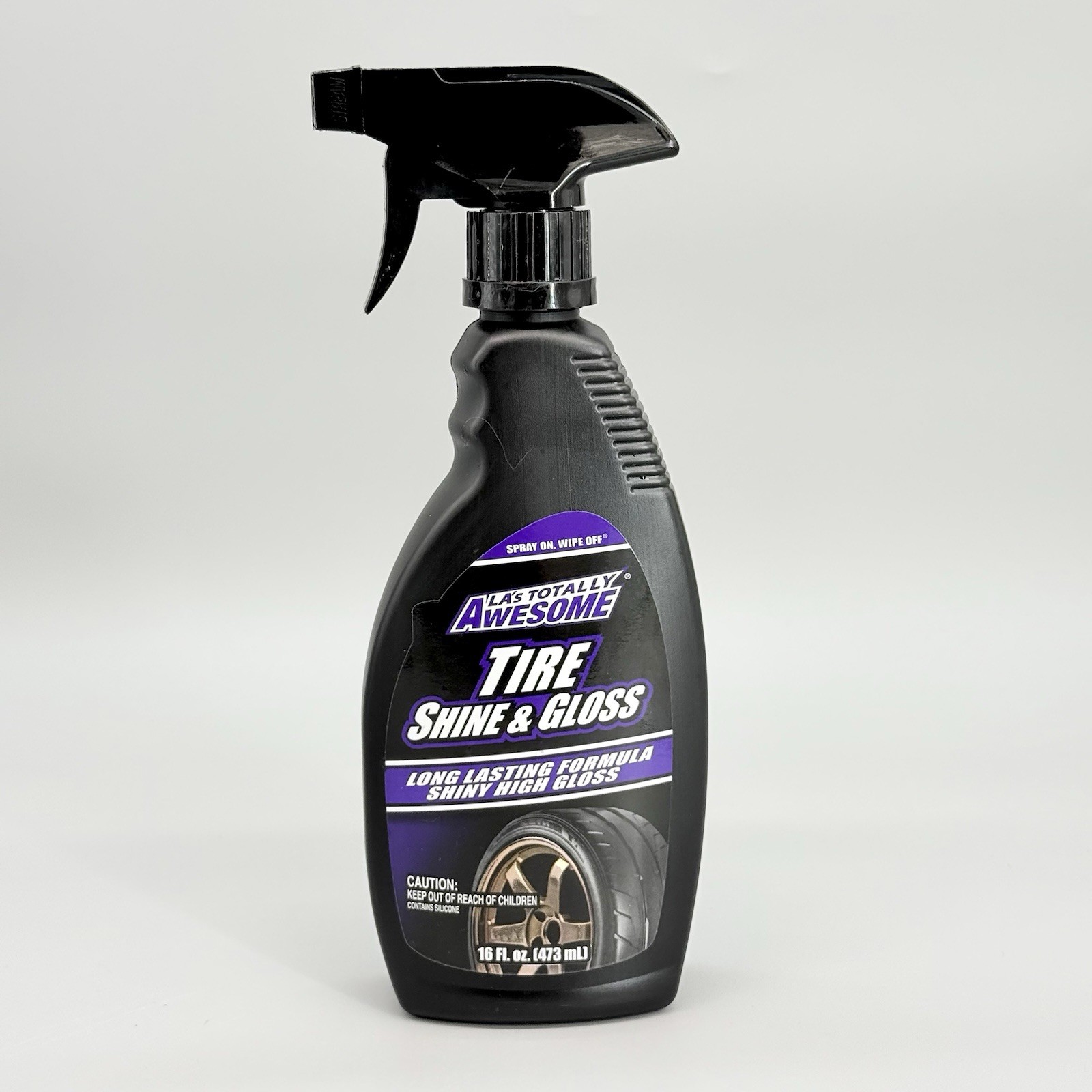 Tire Shine & Gloss LA’s Totally Awesome Spray on Wipe off Tire Cleaner 16 FL OZ