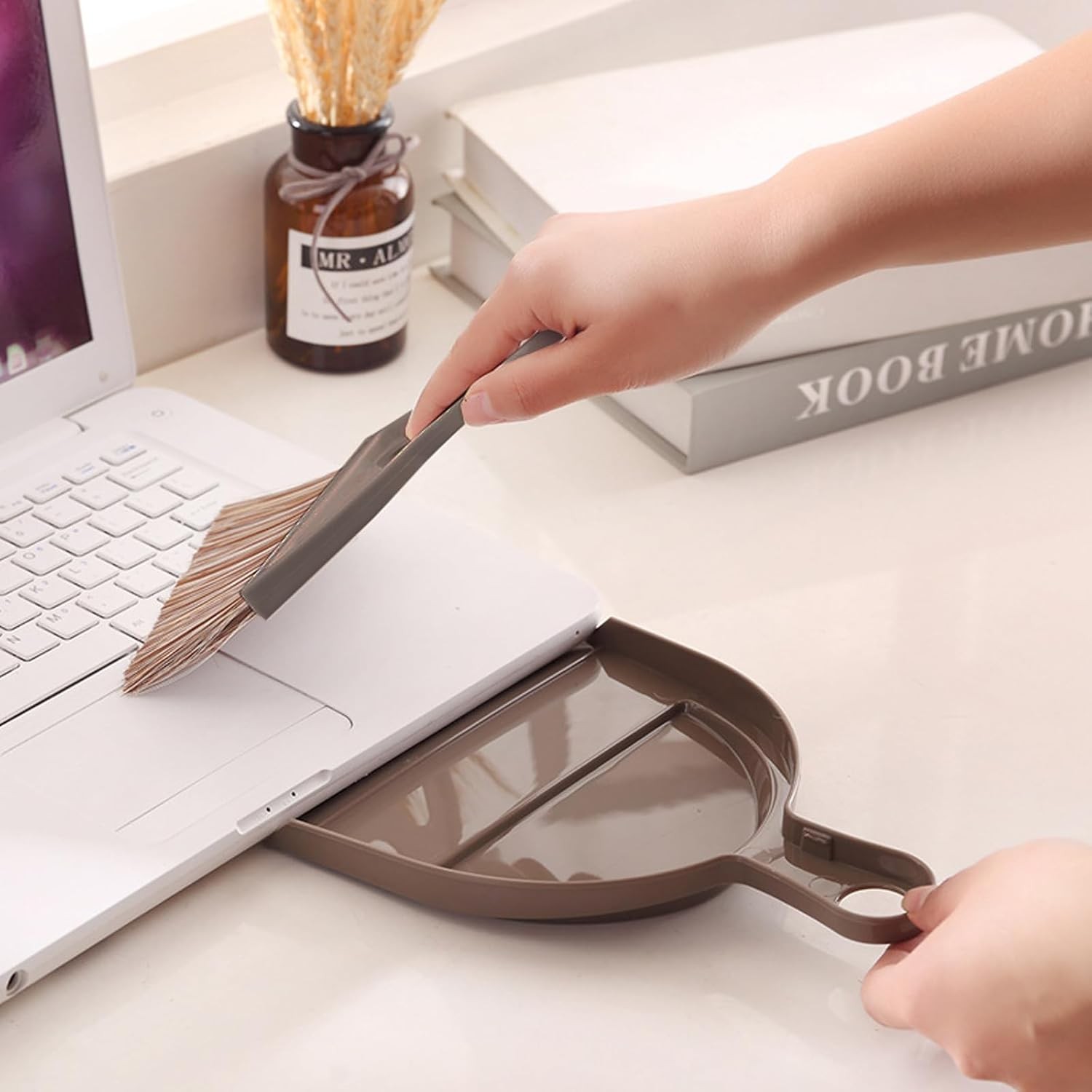 Mini Broom and Dustpan Set Hand Broom with Dustpan Portable Housekeeping