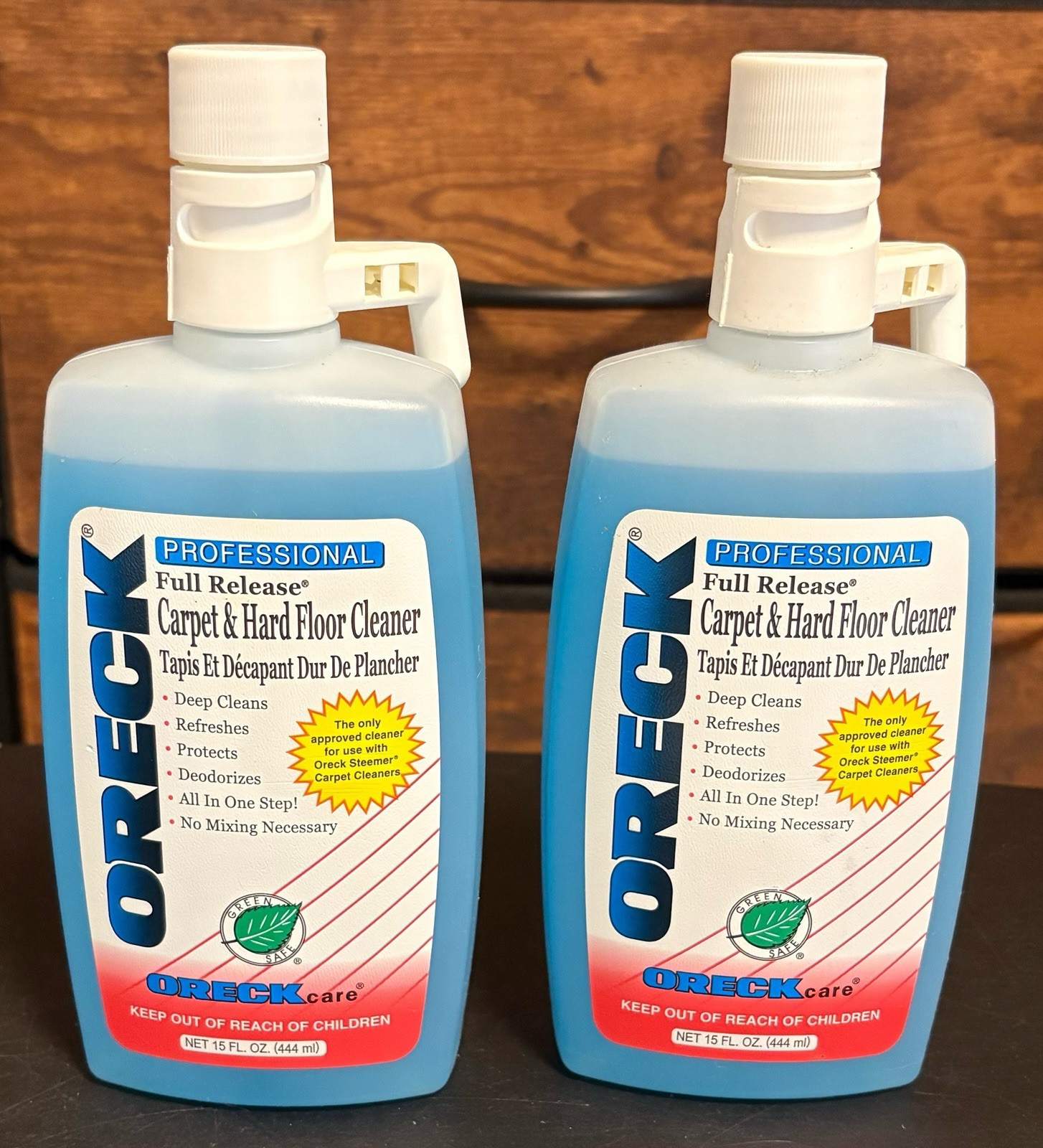 (2) Oreck Steemer Professional Full Release Carpet & Hard Floor Cleaner 15 fl oz