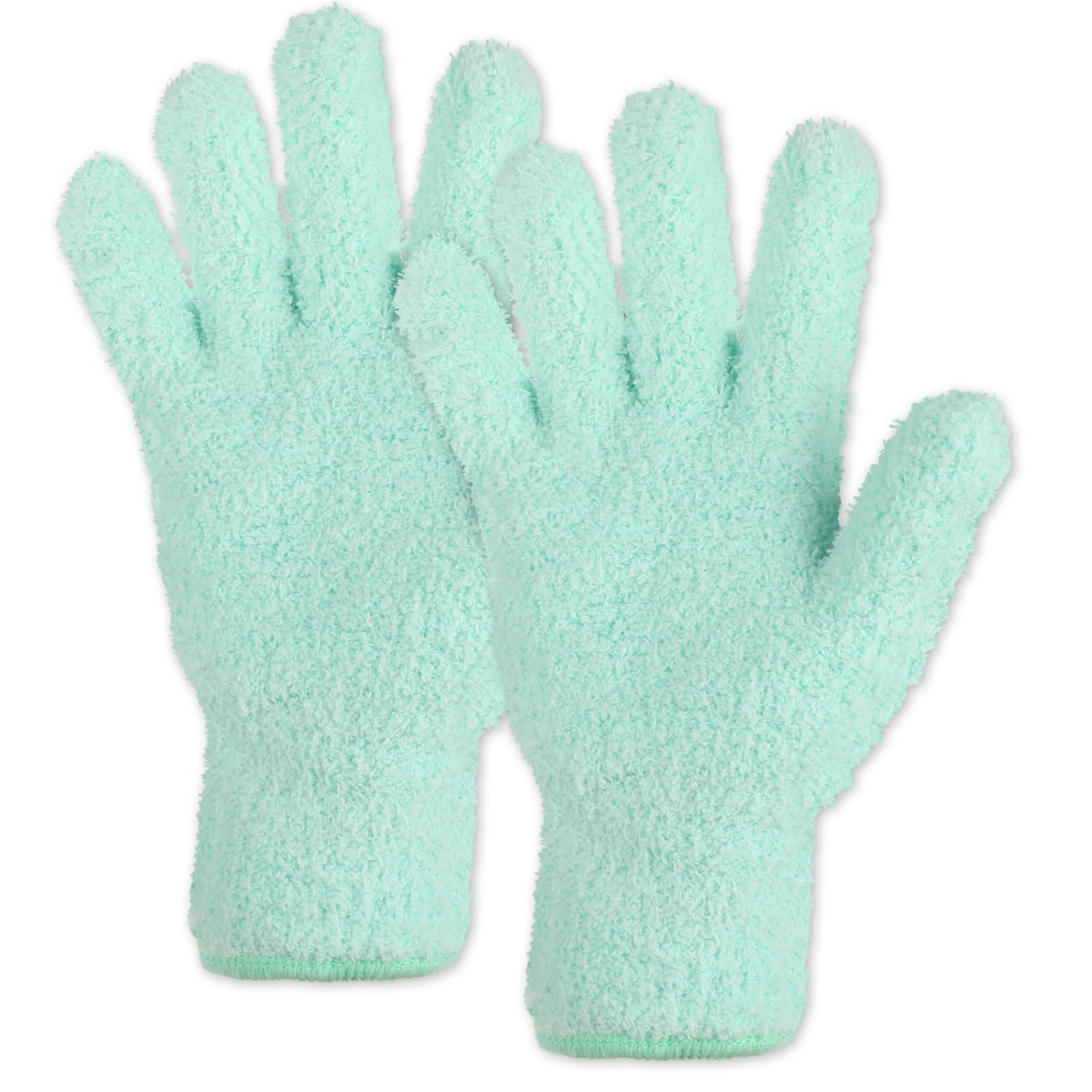 FdcLixuvol 2 PCS Dusting Gloves for House Cleaning, 22 * 13 cm, Cyan