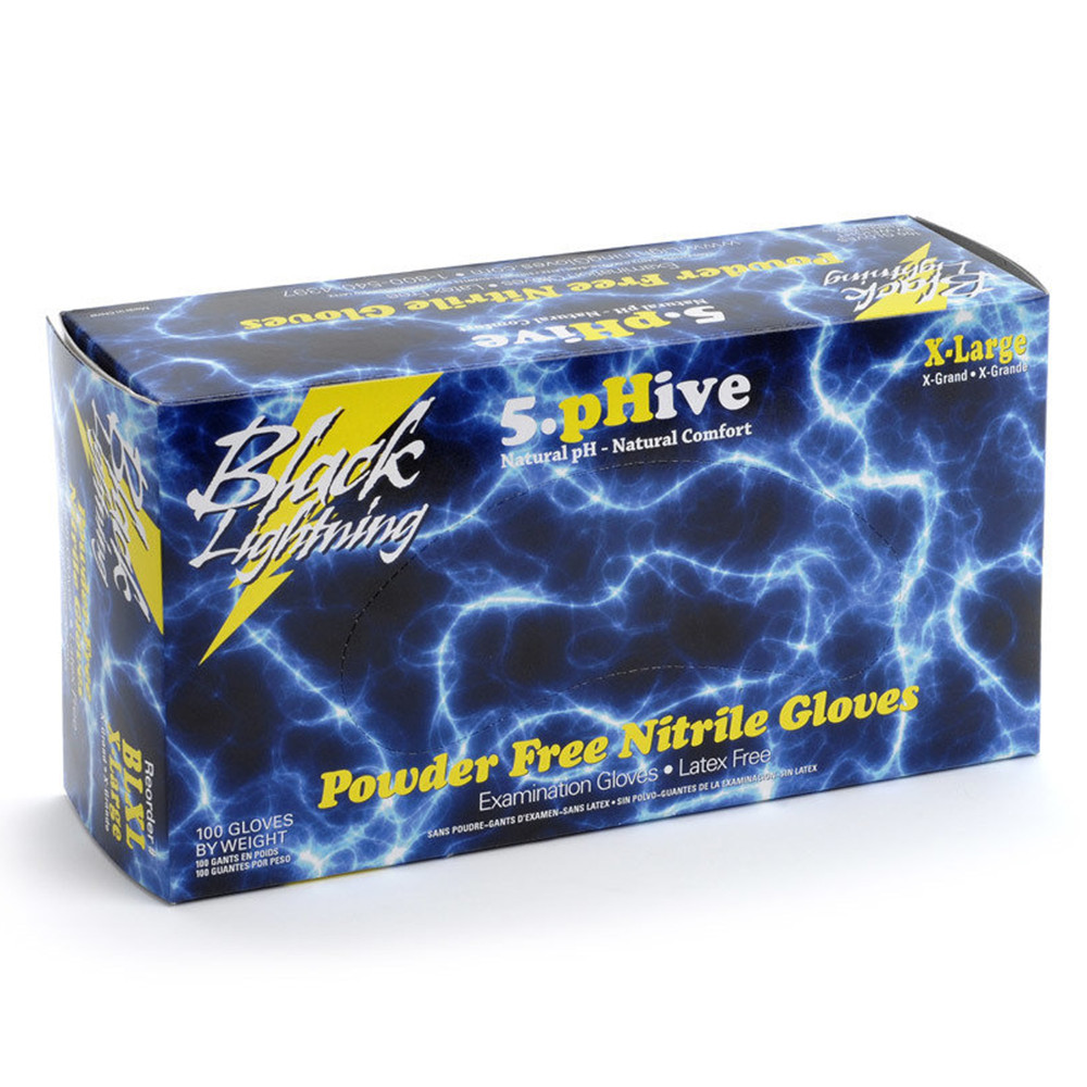 Atlantic Safety Black Lightning Nitrile Gloves – Powder Free
