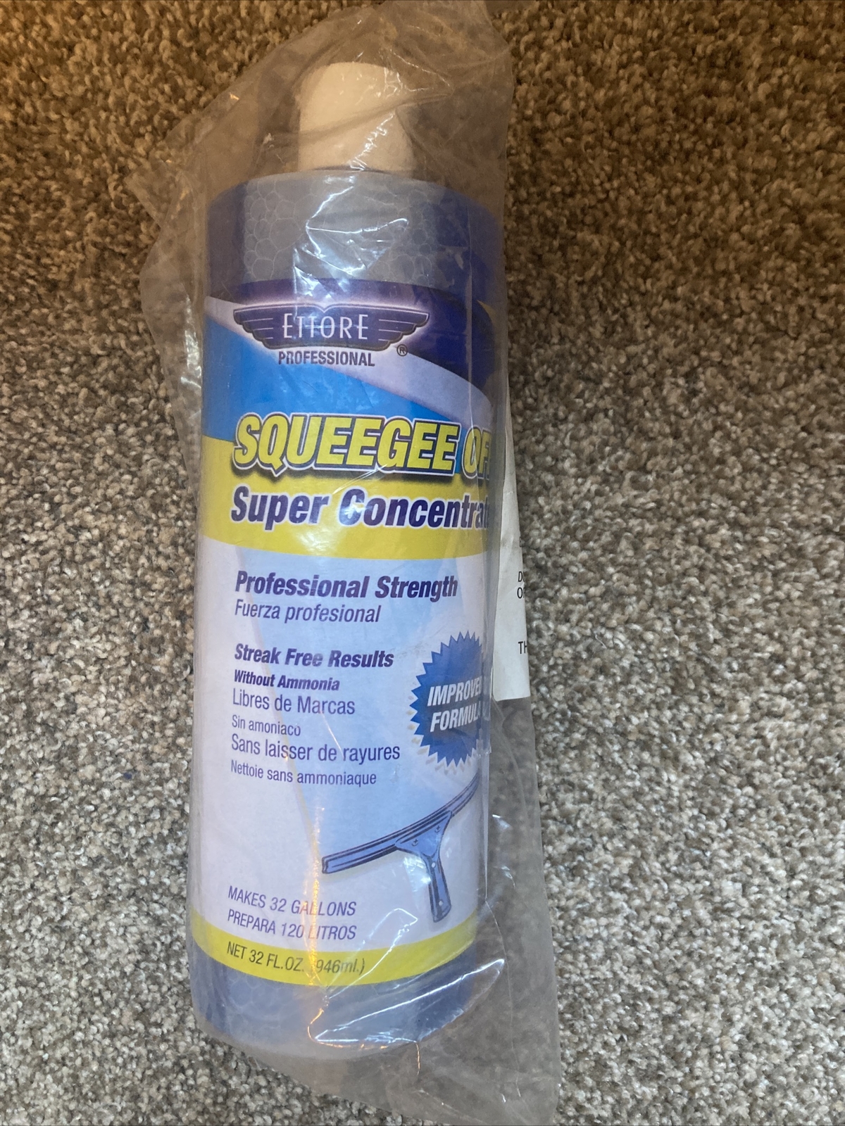 Ettore Squeegee Off Window Cleaning Soap 32-Ounce