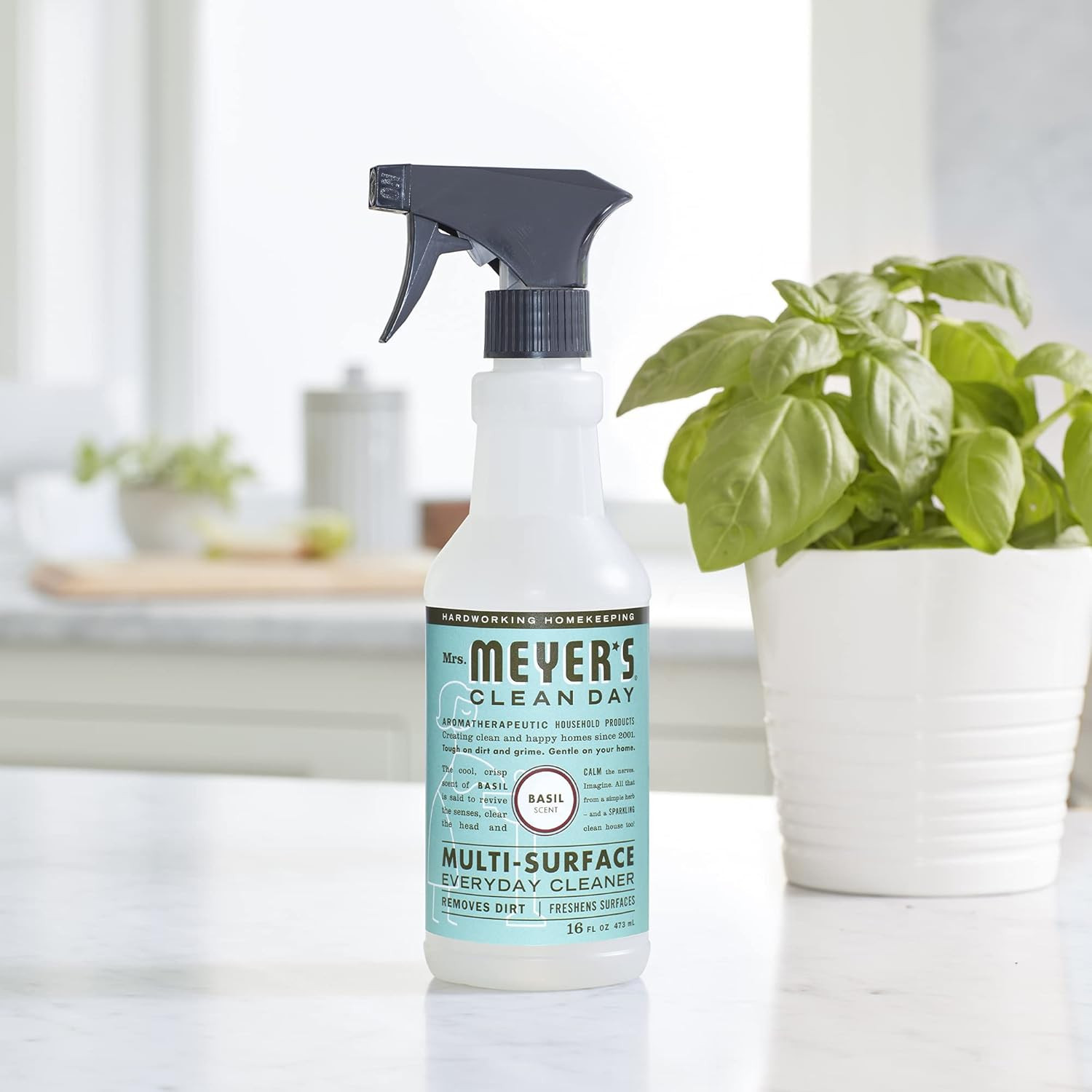 All-Purpose Cleaner Spray, Basil, 16 Fl. Oz (Pack of 2)