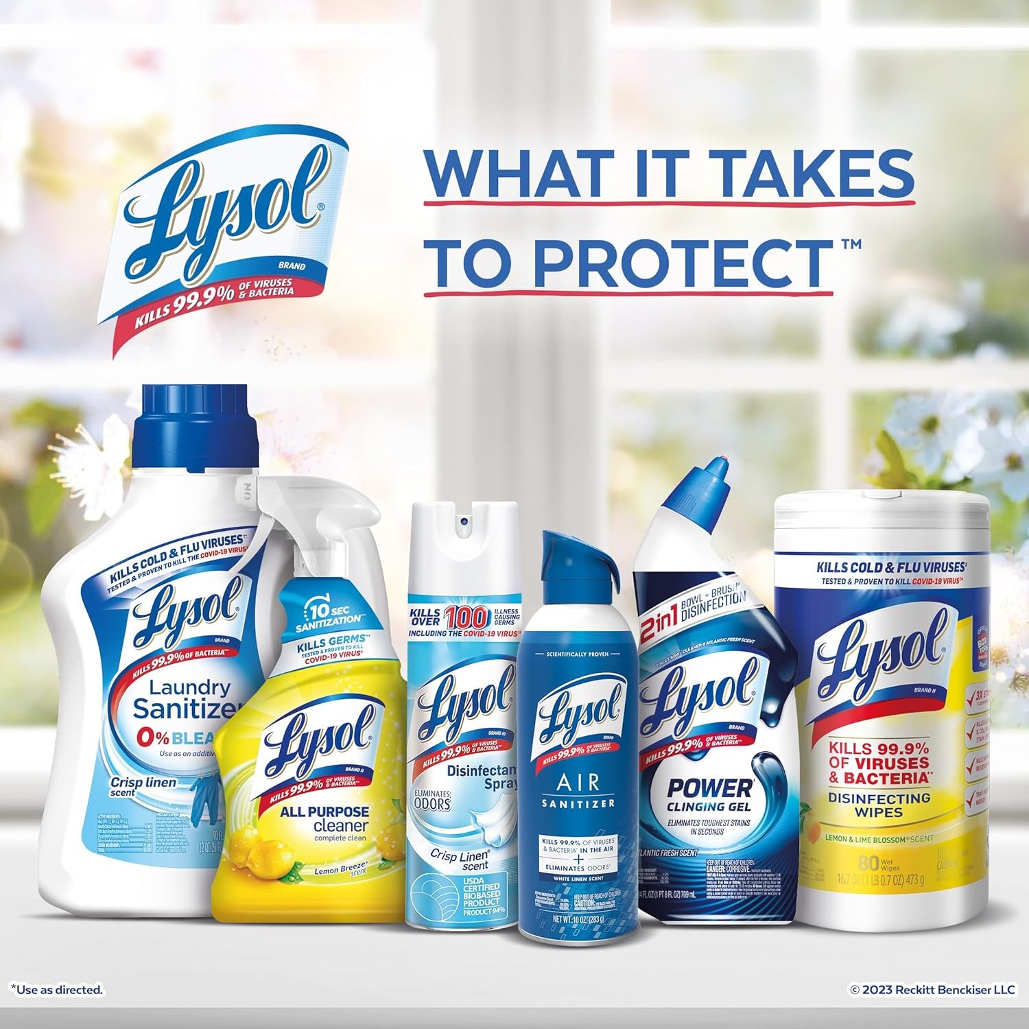 Lysol Automatic In-The-Bowl Toilet Cleaner Lemon Breeze Scent 2 Pack