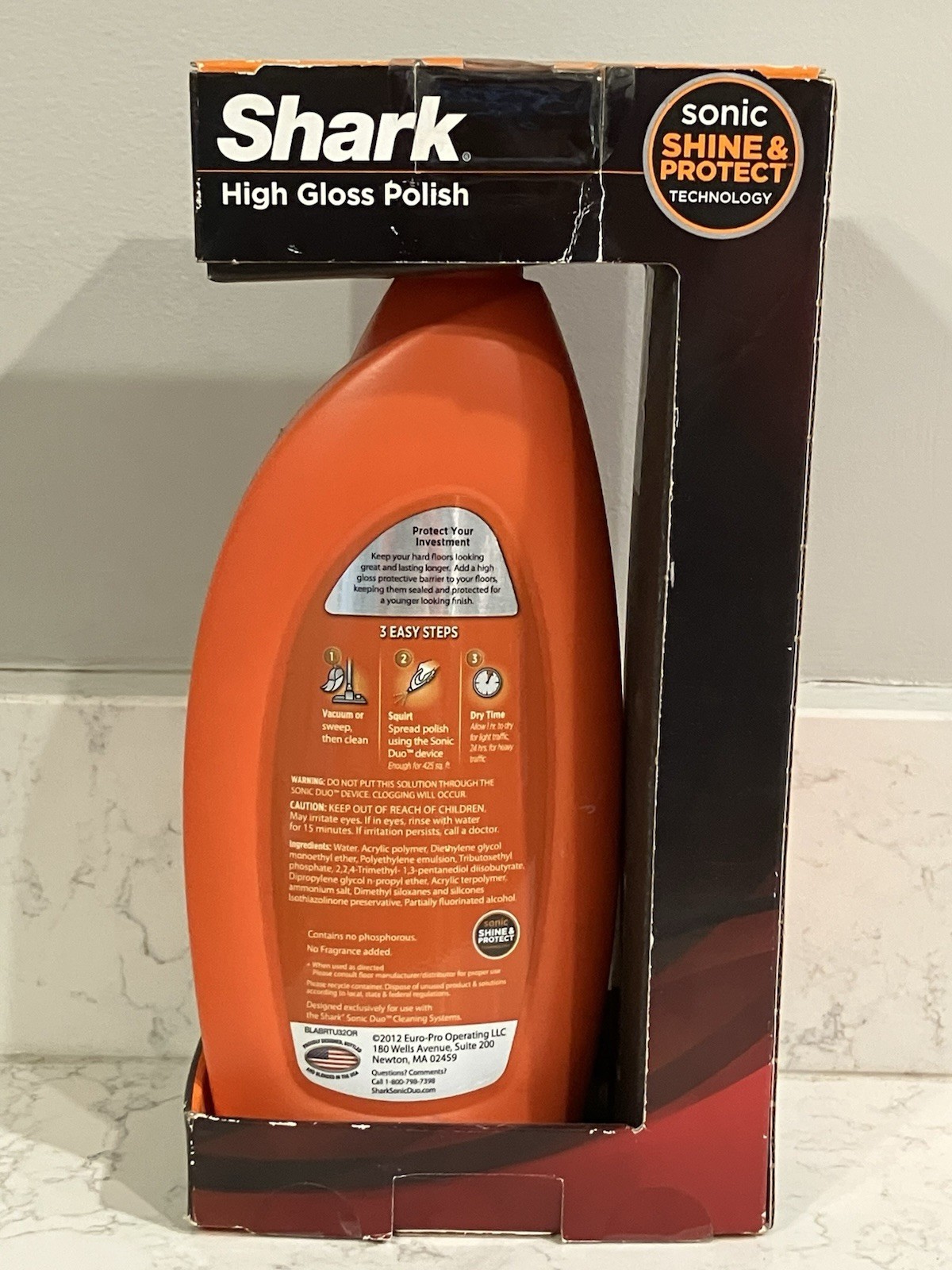 Shark Professional Wood & Hard Floor Polish – Sonic Duo – 28 Oz With Pad