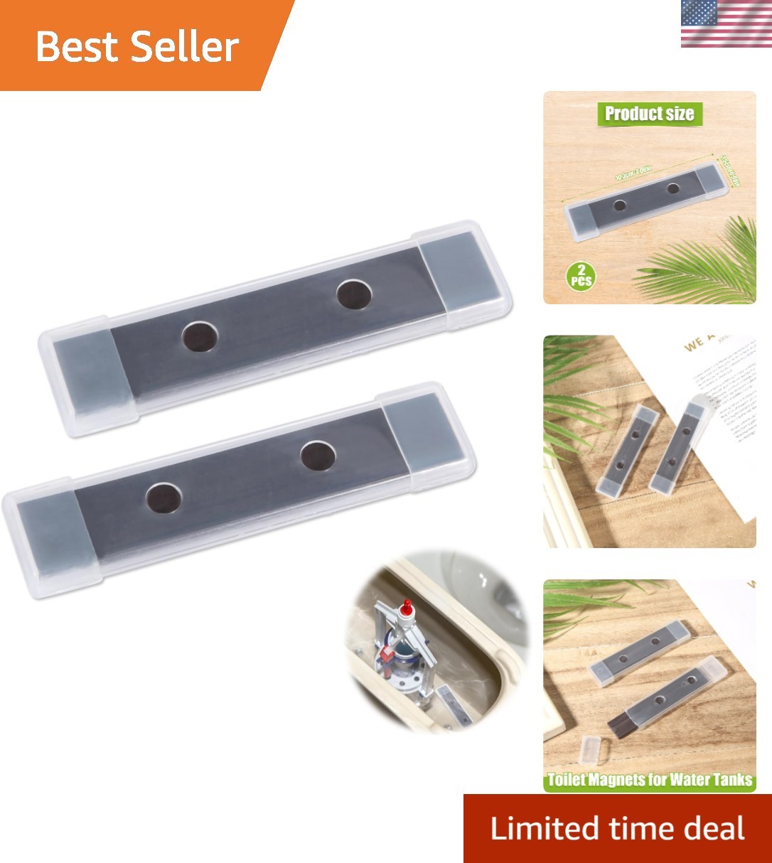Dual Magnetic Toilet Cleaners – Reliable Plastic Design for Stain-Free Toilets