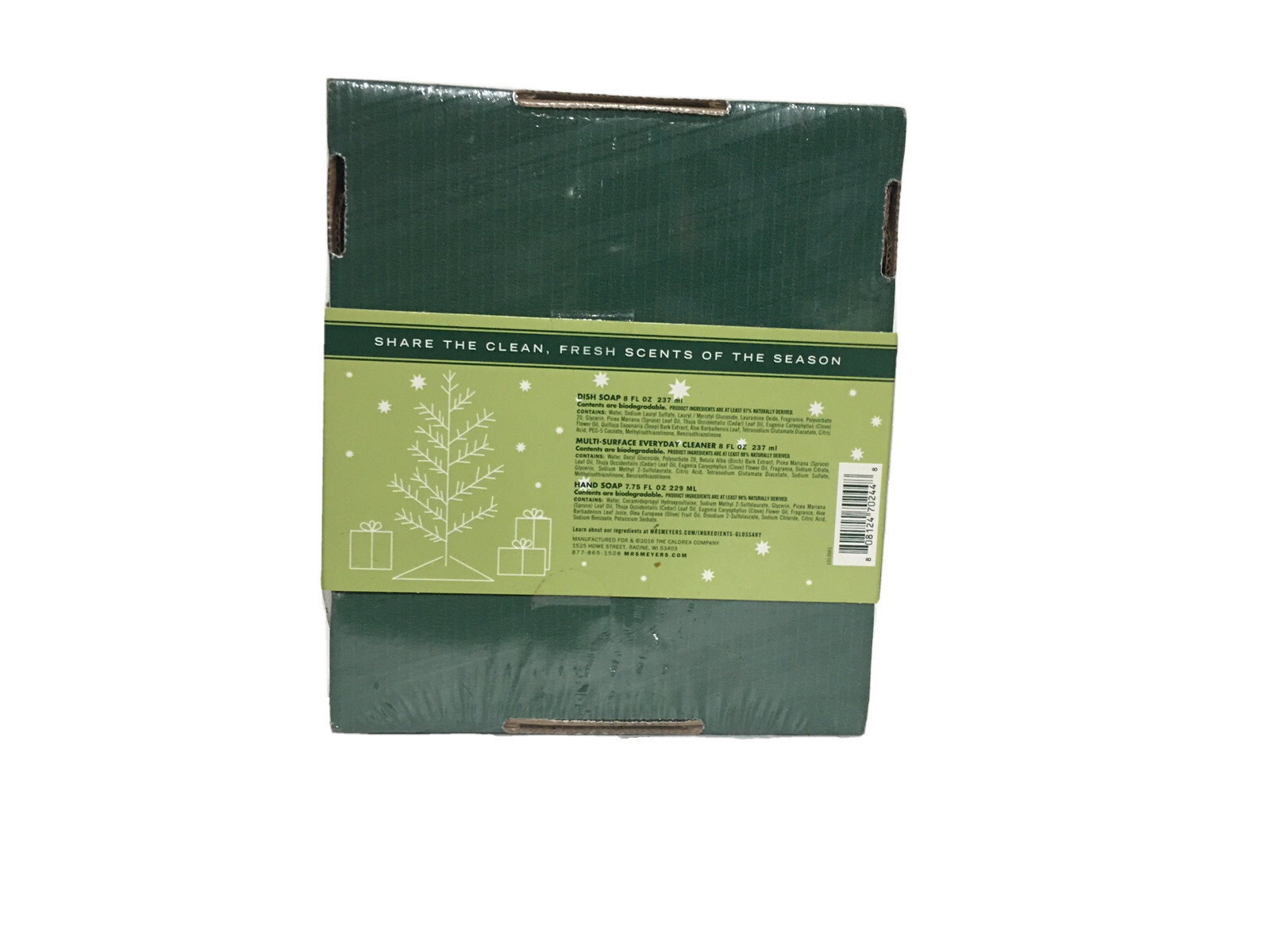 Mrs. Meyer’s Clean Day Kitchen Basics Gift Set Iowa Pine 8oz All Natural￼￼￼ Soap
