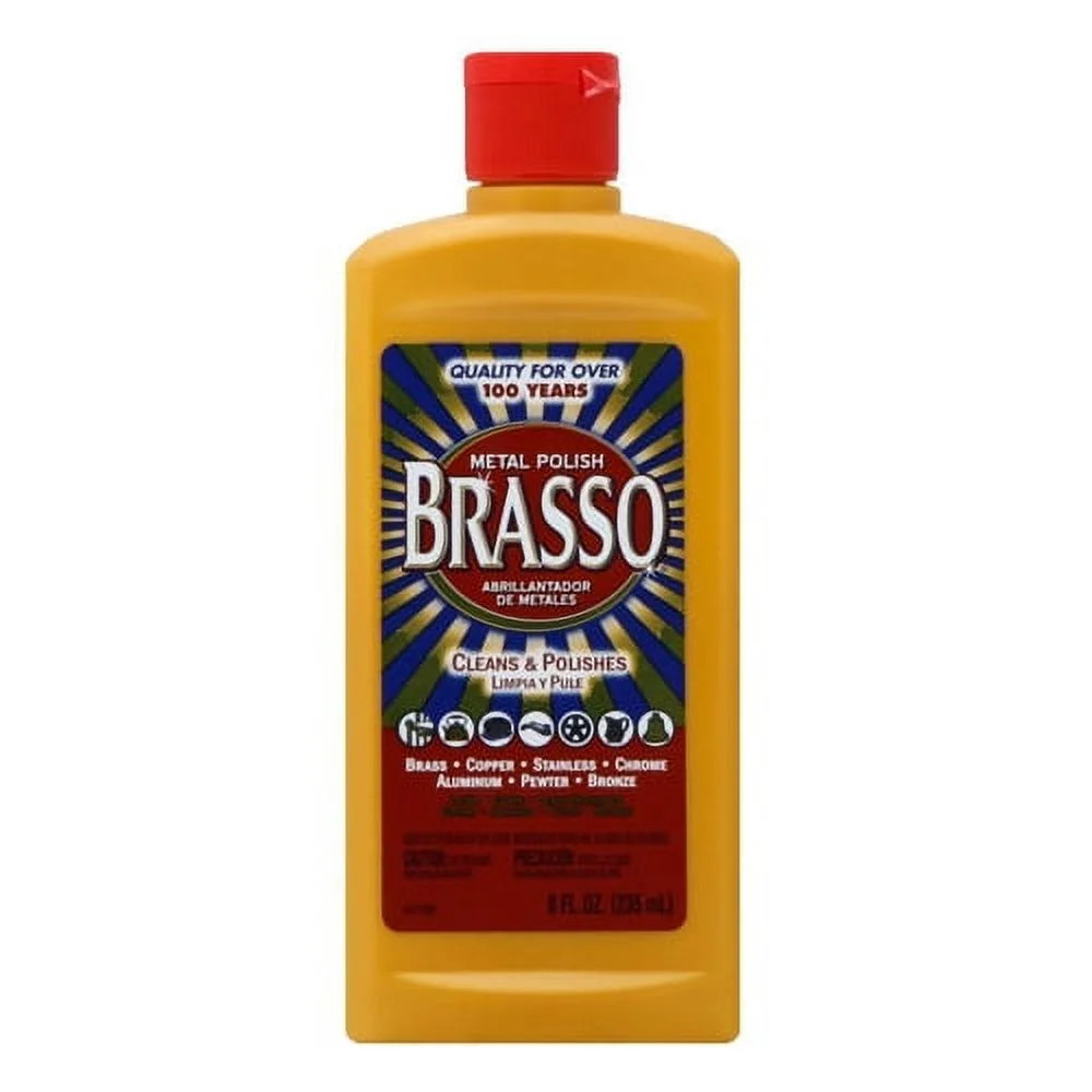 Brasso Multi-Purpose Metal Polish 8 Oz (Fast Free Shipping)