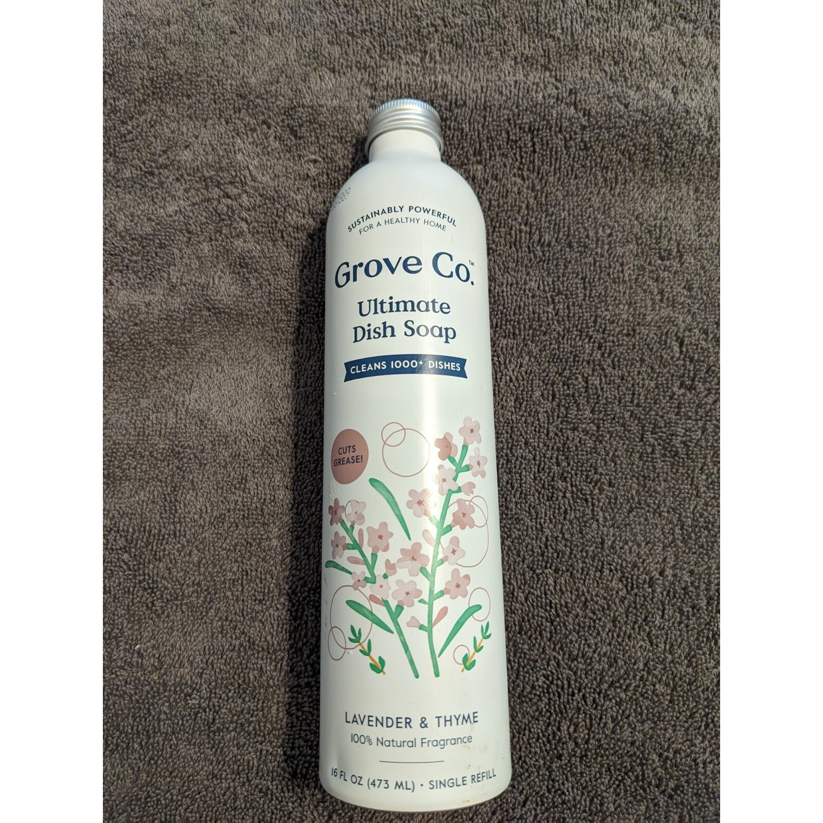 Grove Co. Lavender Thyme Ultimate Dish Soap Refill, 16 fl oz, Sustainable 2 pack