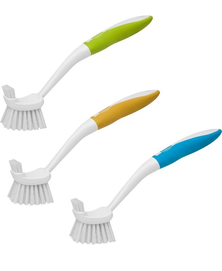 Klickpick Home Dish Cleaning Scrub Brush Scrubbing Brushes with Stiff Bristles