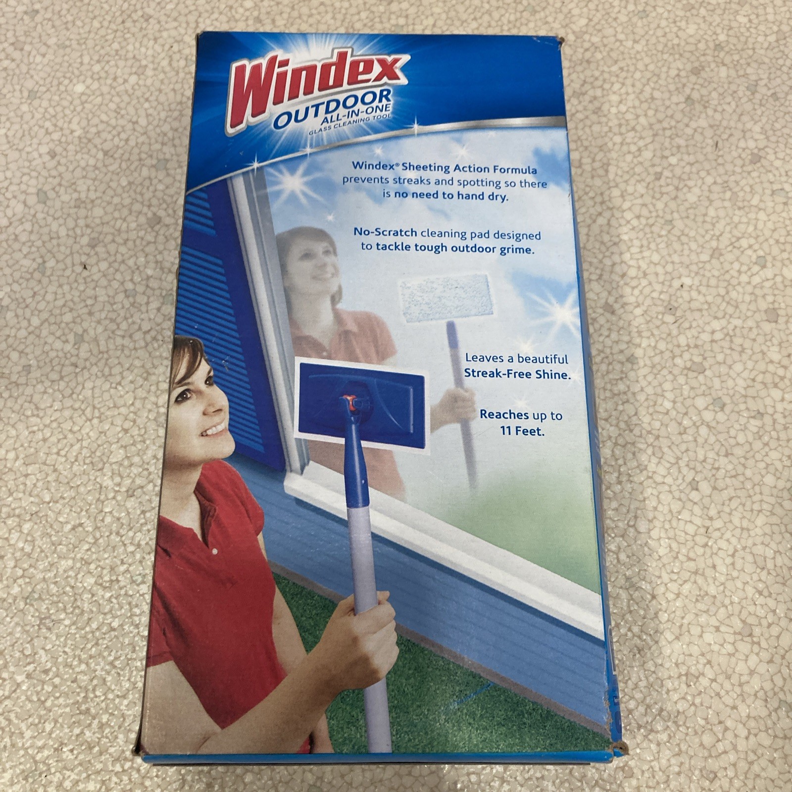 NEW Sealed Windex Outdoor All-In-One Glass & Window Cleaning Tool Starter Kit