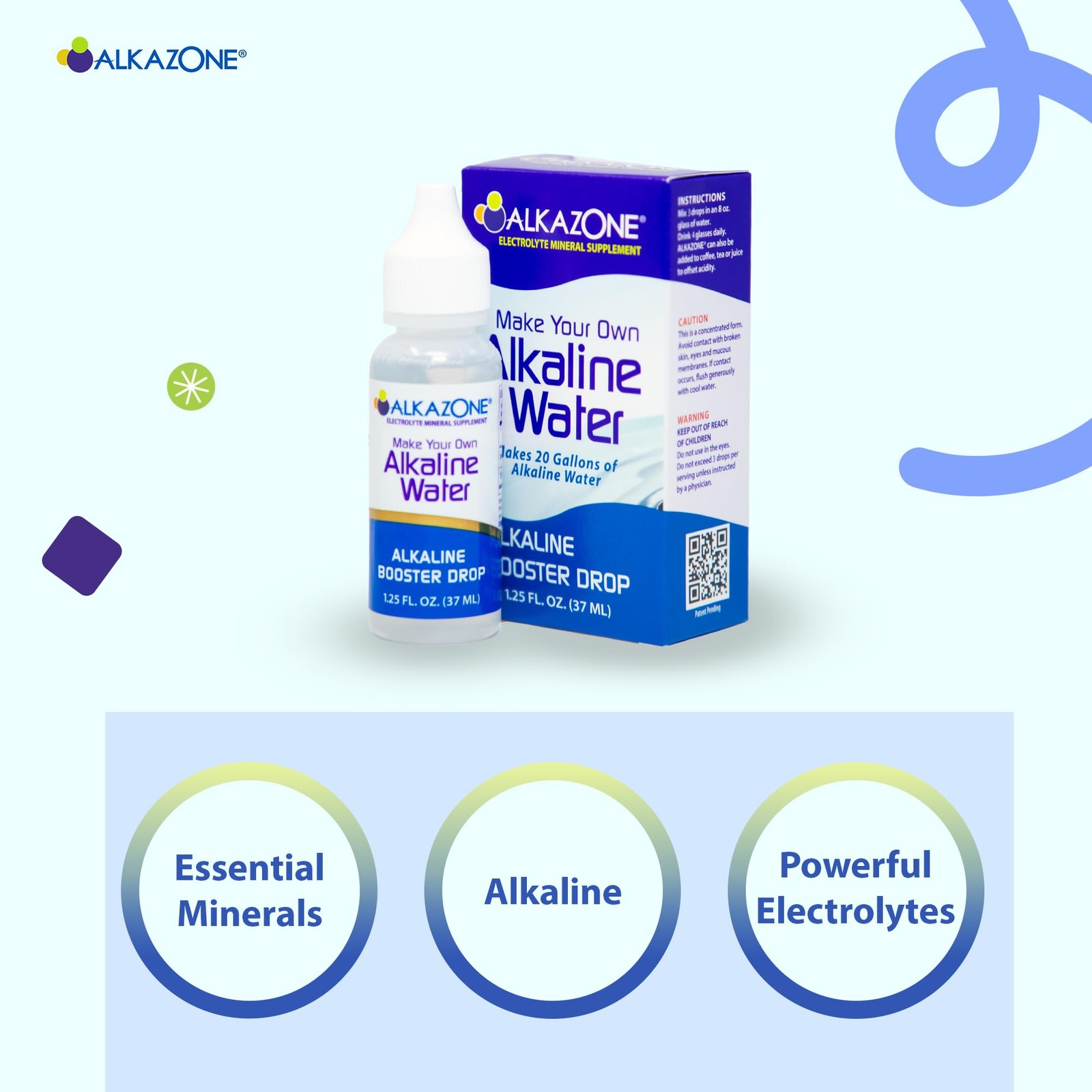Make Your Own Alkaline Water | 1 Pack Makes 20 Gallon | Alkaline Drop | 3 Pac…