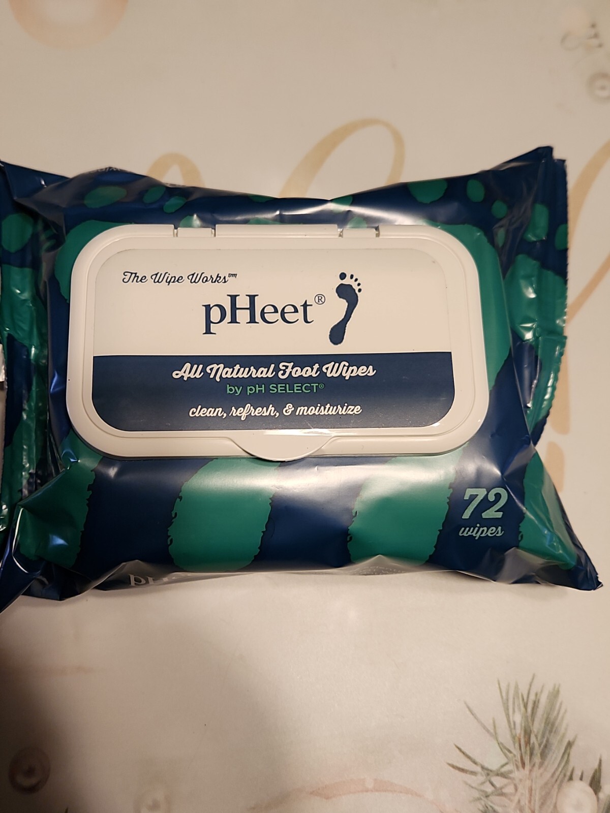 pHeet® Foot Wipes All Natural, Cleaning, Moisturizing, Itching, Wipes Prevent by