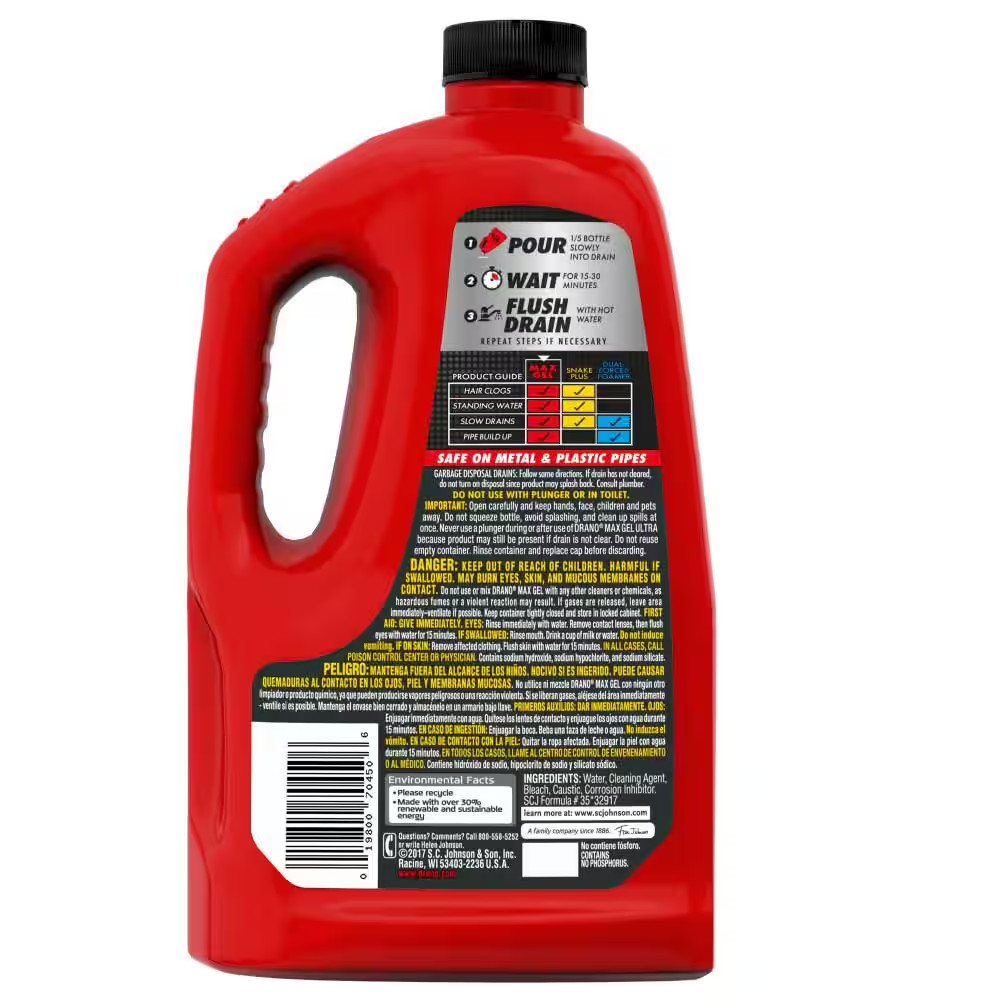 160 Oz. Max Gel Drain Clog Remover and Cleaner (Twin-Pack) (2-Count)