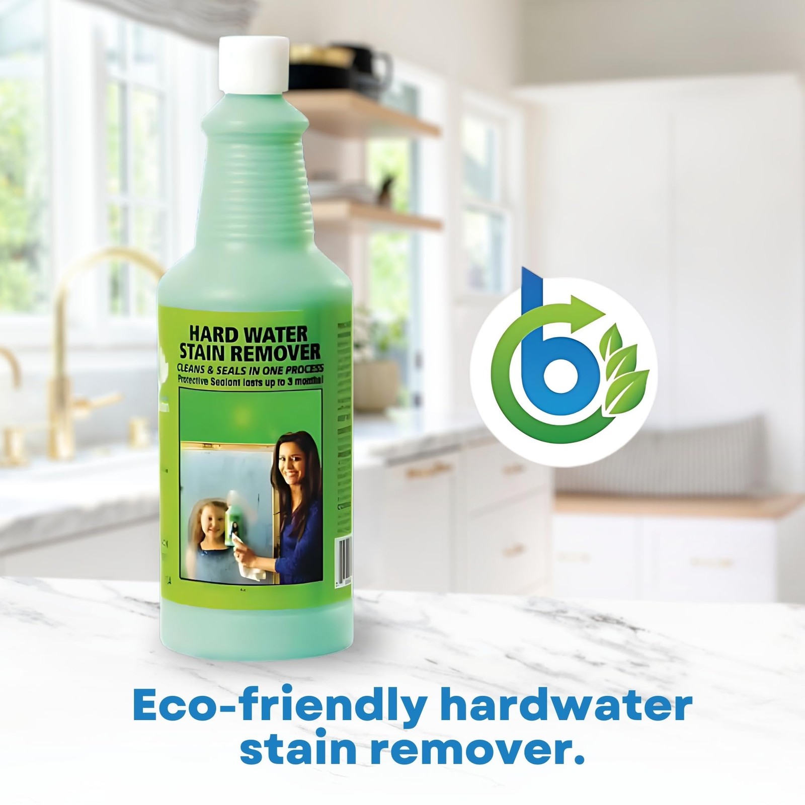 Bio Clean: Eco Friendly Hard Water Stain (40oz Large). Pack of 2