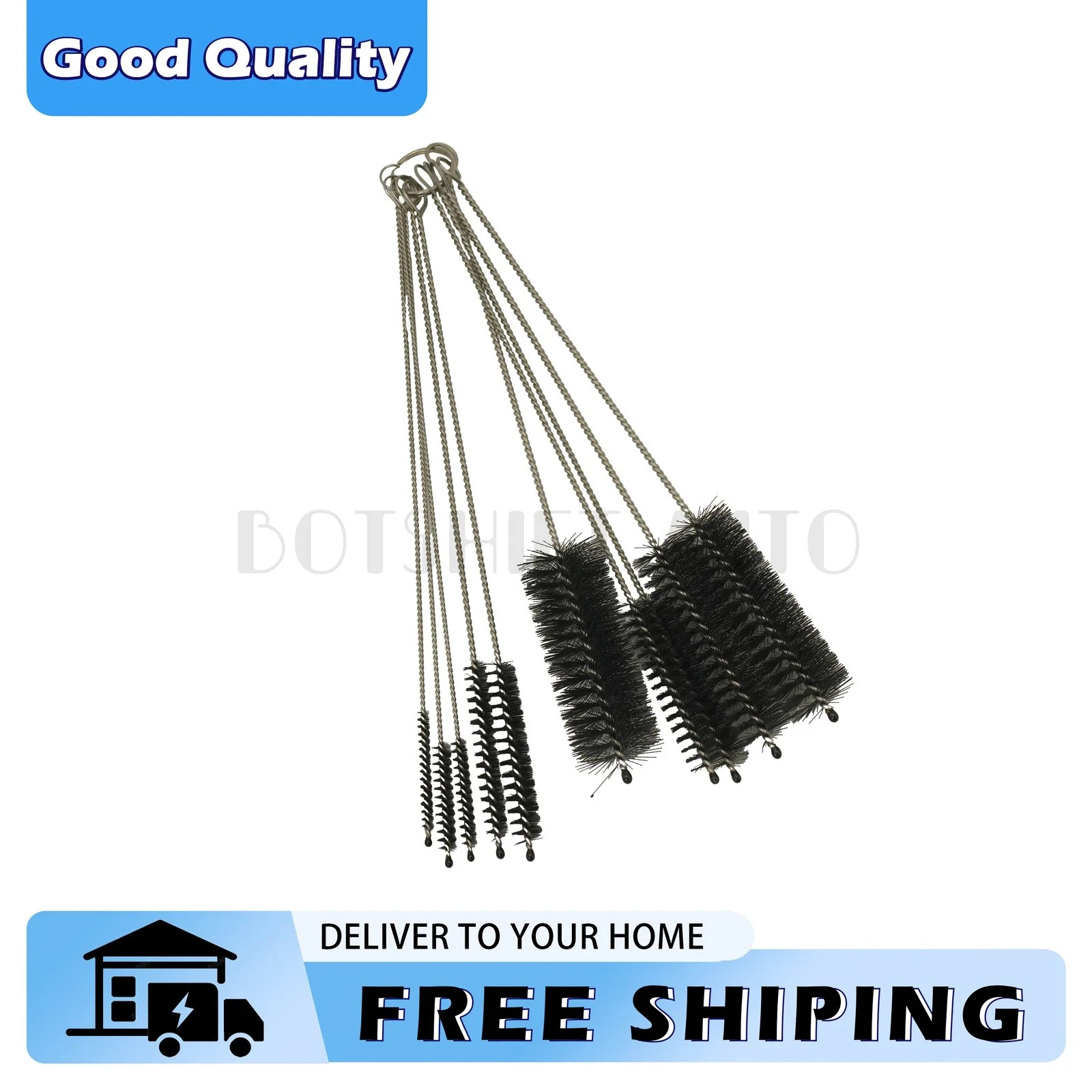 Nylon Straw Bottle Cleaner Brush Set 10PCS Tube Pipe Cleaning Tools US