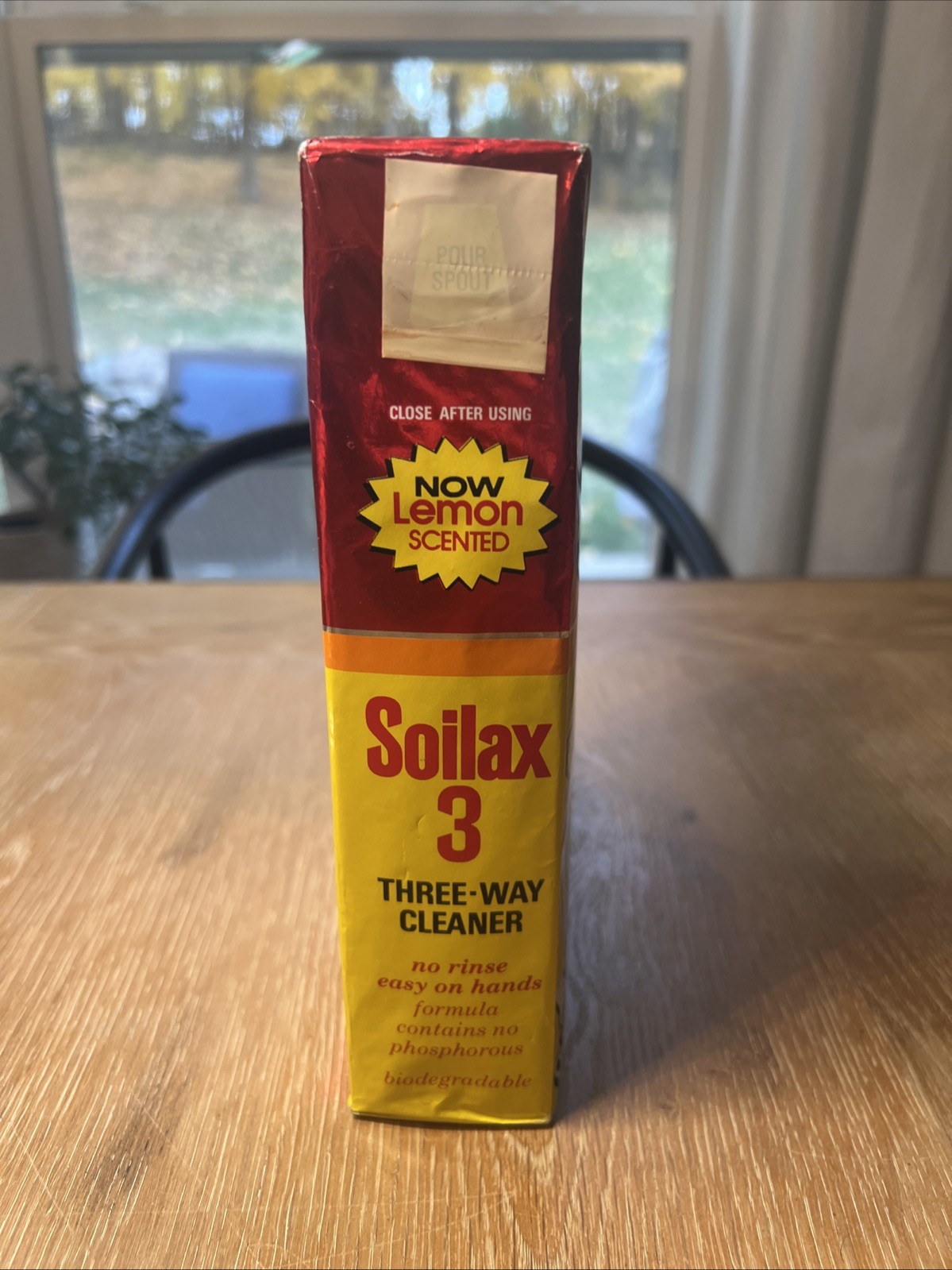 Vintage Soilax 3 Powdered Cleaner 44 oz Box New Old Stock Lemon Tv Prop Movie