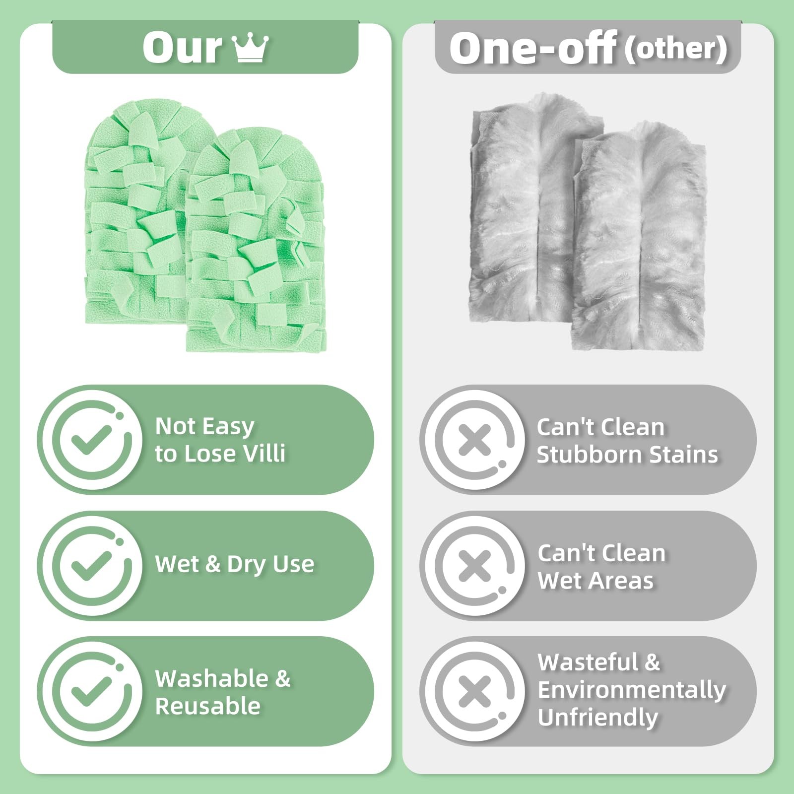 12 PCS Fleece Reusable Duster Refills Compatible with Swiffer Handle, Washabl…
