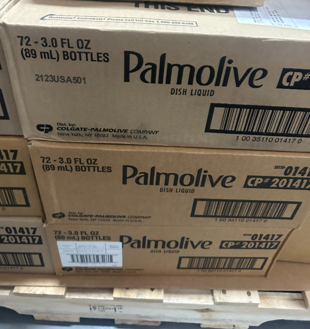 Palmolive Original Dishwashing Liquid, 3 Oz Bottle, Case Of 72