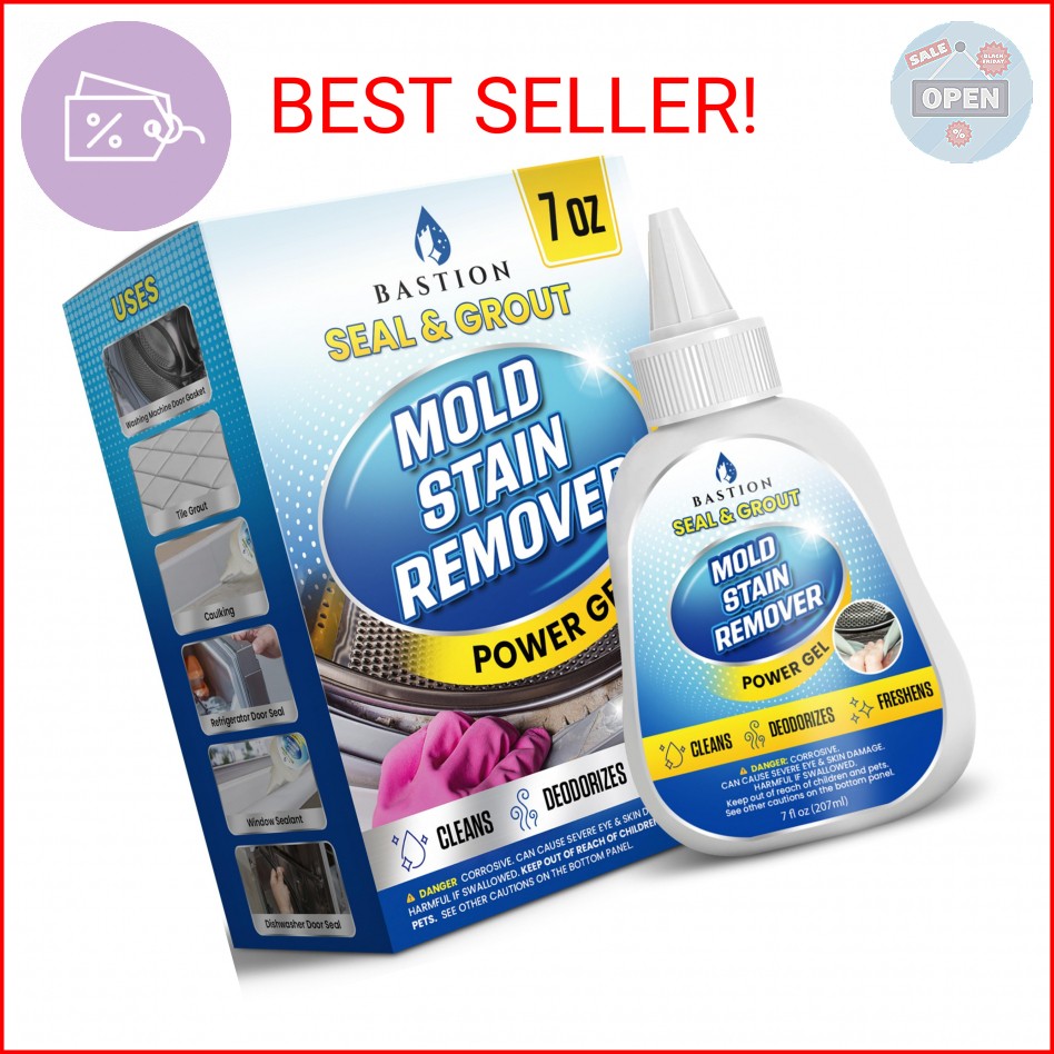 Bastion Mold Stain Remover Power Gel Cleaner Heavy Duty Cleaning Solution for Fr