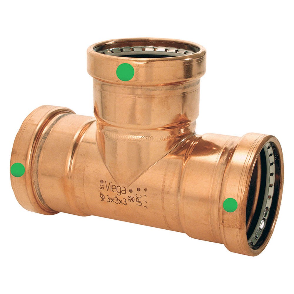VIEGA PROPRESS 20803 ProPress XL tee, 2-1/2″x2-1/2″x1-1/2″ 1RRF7