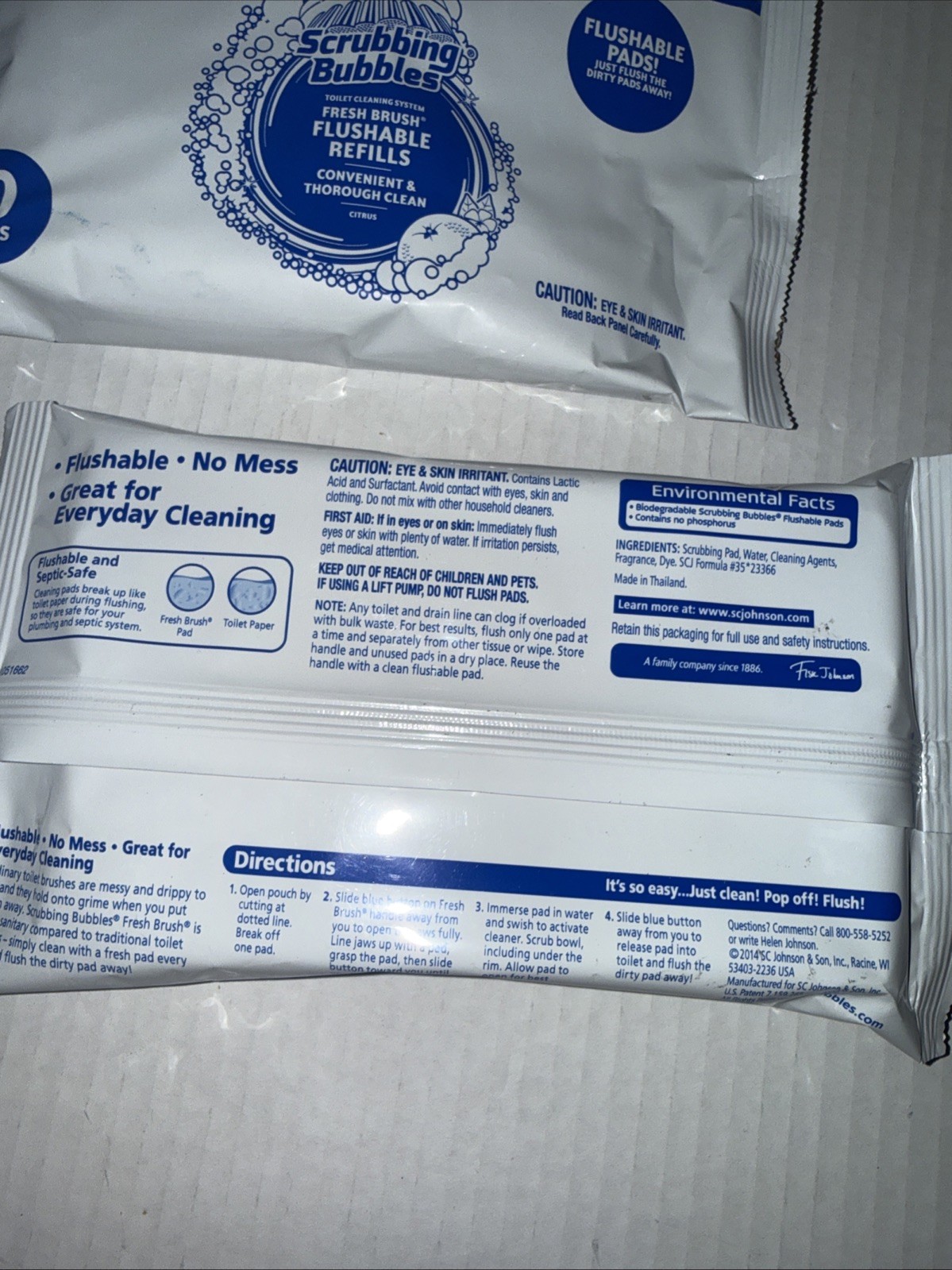 Scrubbing Bubbles Toilet Cleaning Fresh Brush Flushable Refills 40 Ct Total
