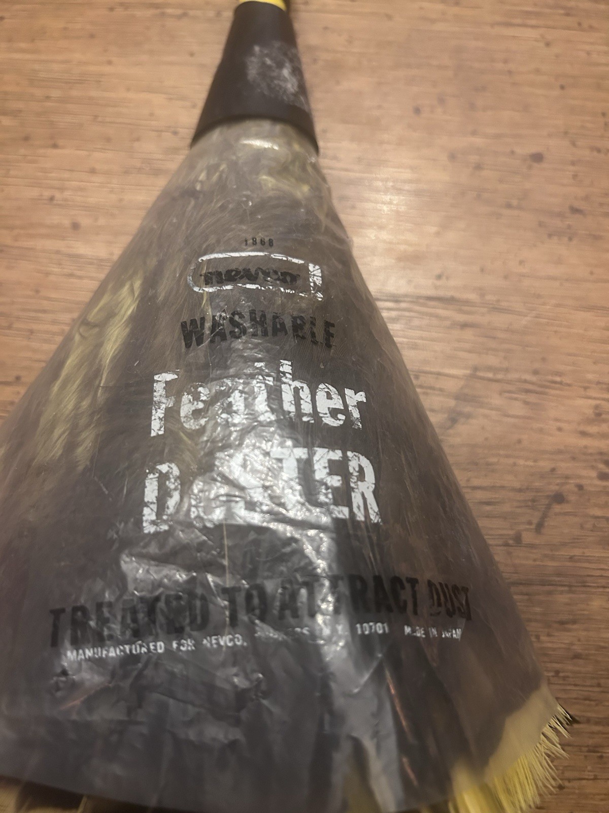 14in Ostrich Feather Duster Durable Dust Collecting Cleaning Tool In Wool US