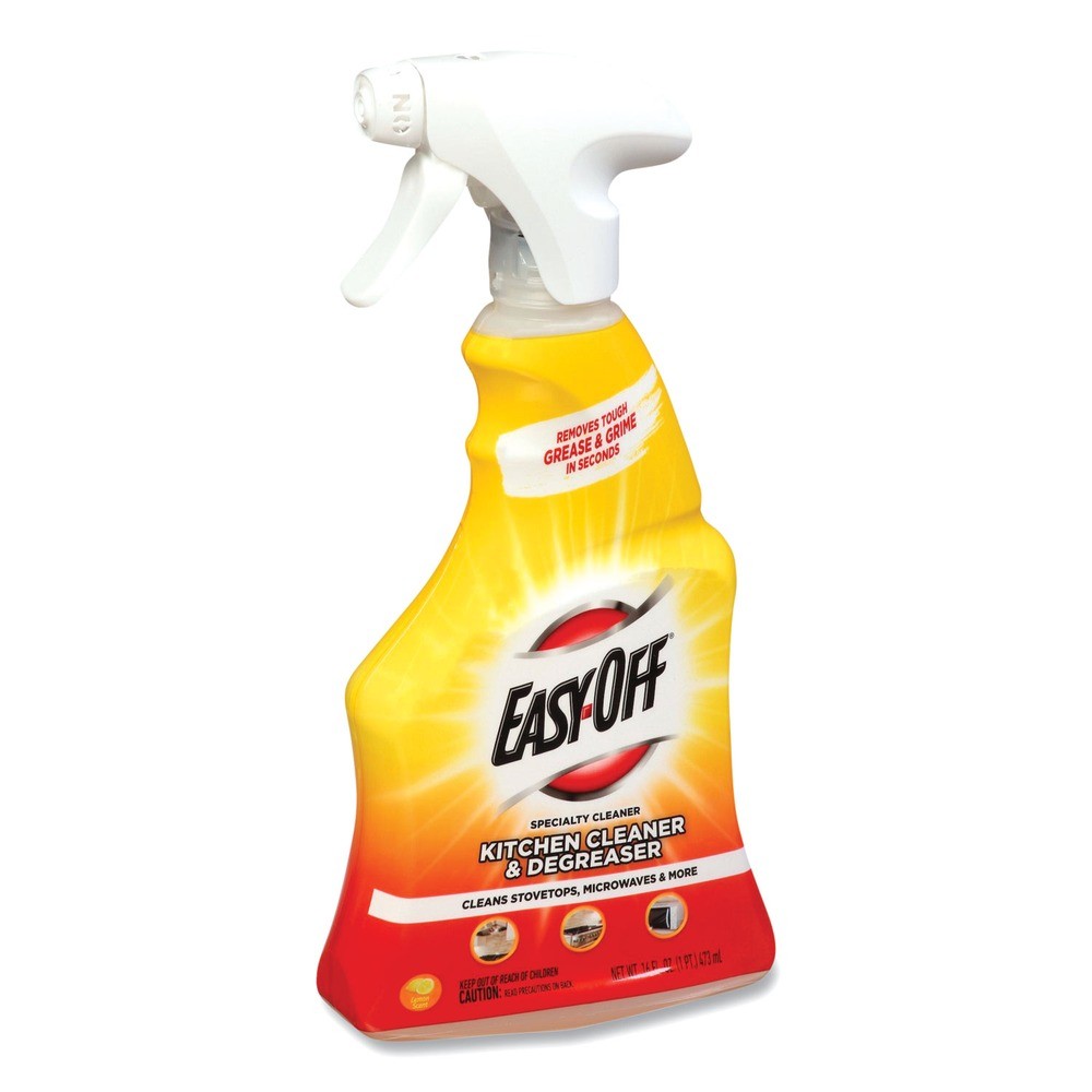 EASY-OFF 19200-97024 16 oz Kitchen Degreaser Spray Bottle – Lemon Scent New