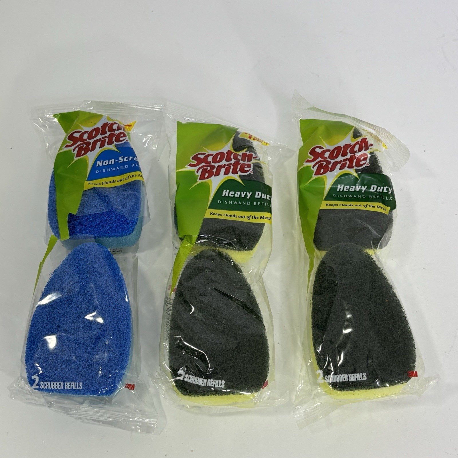Scotch Brite Heavy Duty Dishwand Refills And Non Scratch Refill NEW
