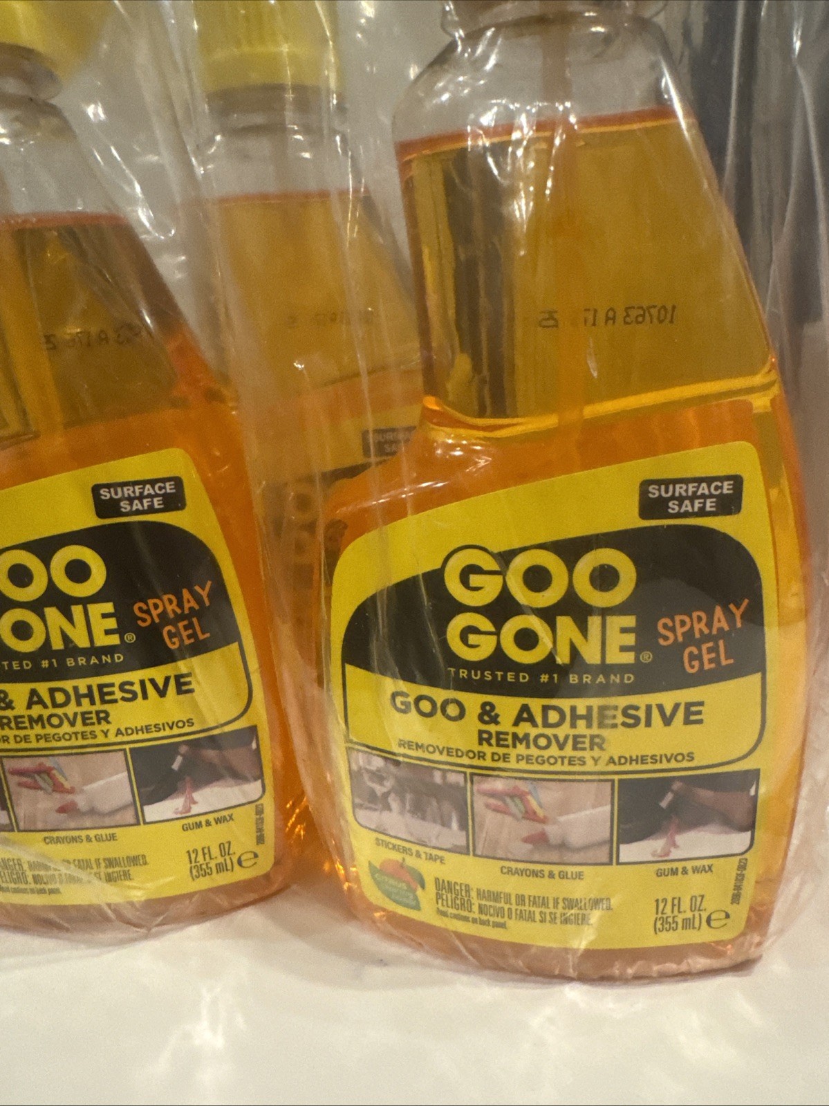 GOO GONE Original ADHESIVE Glue Gum Remover ~ Fresh Citrus 3pack