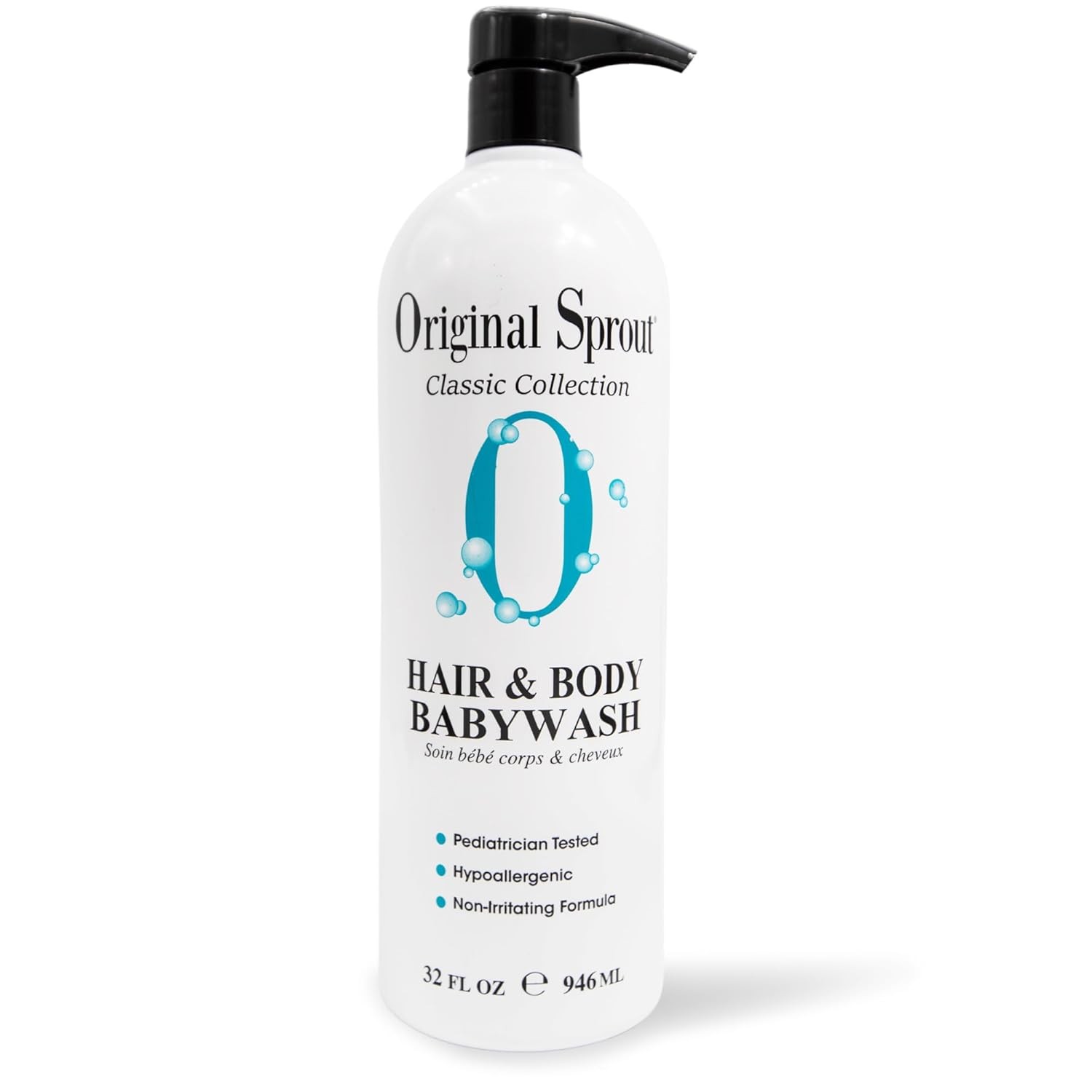 Original Sprout Baby Shampoo and Body Wash, Hypoallergenic Gentle Baby Wash fo