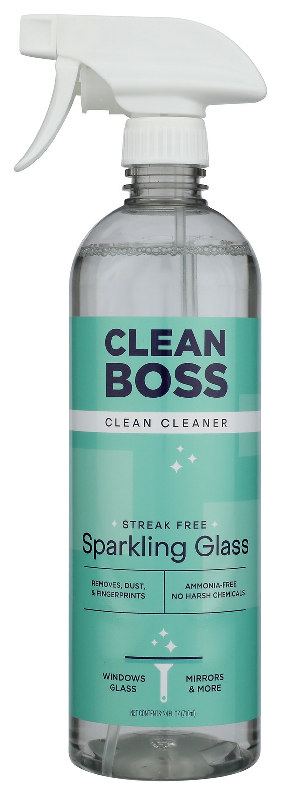 Sparkling Glass Cleaner By Clean Boss 24 Fl Oz Streak Free 6 Pack