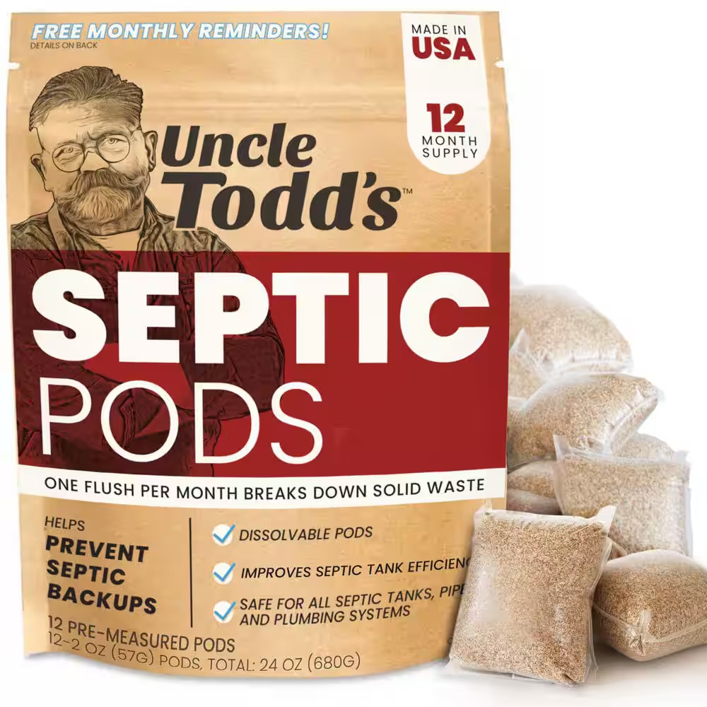 24 oz. Septic Tank Treatment Pods Drain Cleaner (12-Pack) NEW